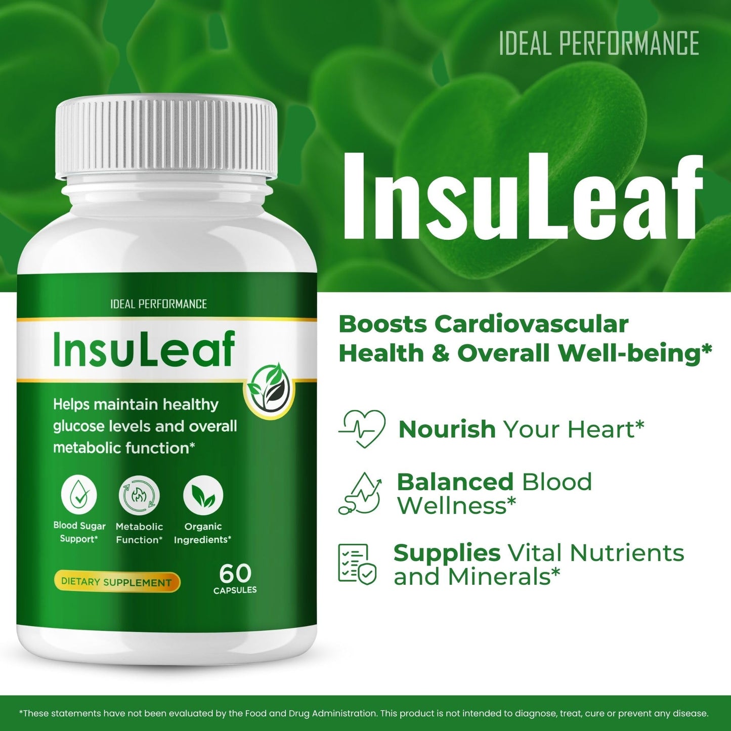 IDEAL PERFORMANCE Insuleaf Capsules 120 Capsules