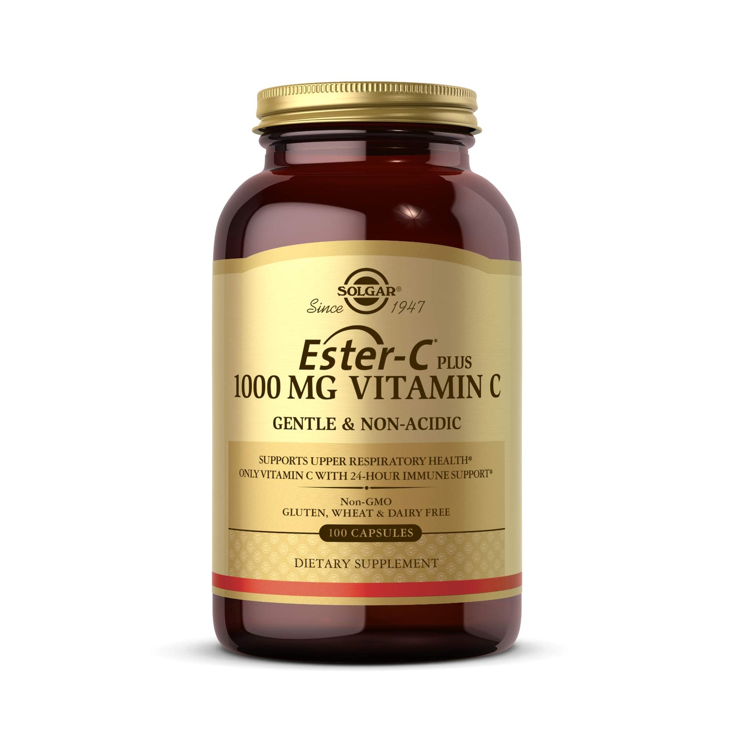 Solgar Ester-C Plus 1000 mg Vitamin C with Citrus Bioflavonoids Capsules, 100 Count