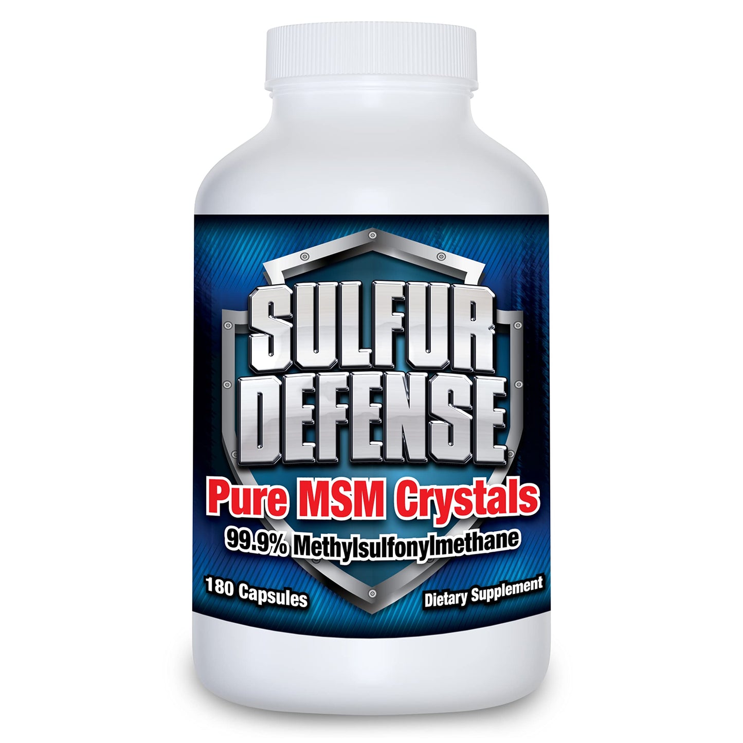 7 Lights Sulfur Defense Opti-MSM 99.9% Pure MSM Capsules, 180 Capsules