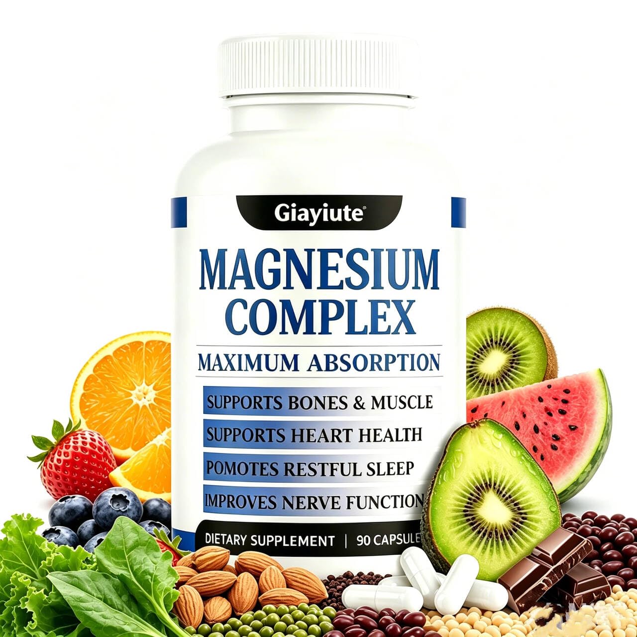 Giayiute Magnesium Complex Capsules, 90 Capsules