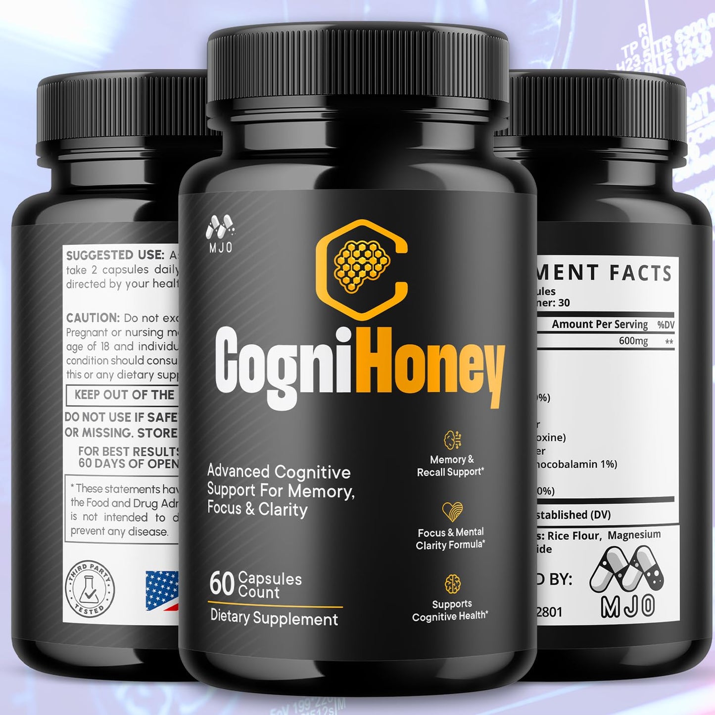 MJO CogniHoney Capsules 180 Capsules