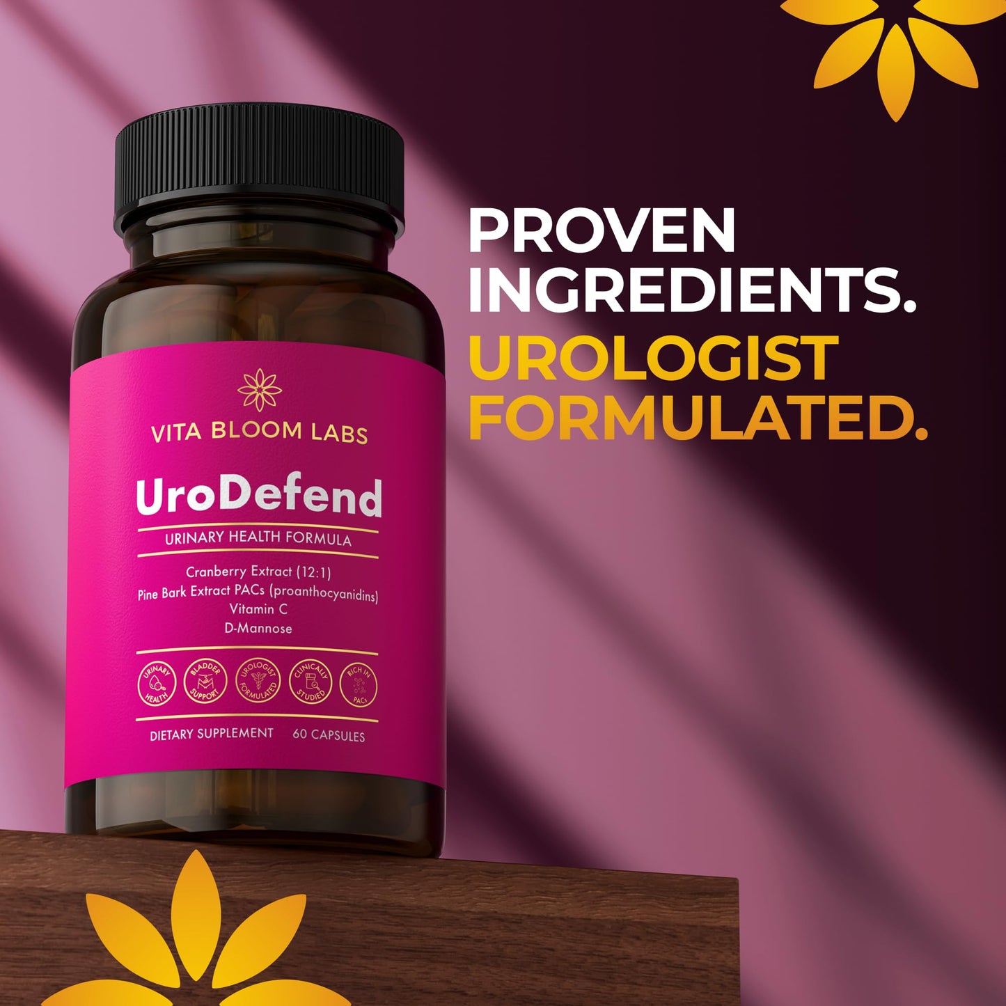 Vita Bloom Labs UroDefend UTI Protection Formula 60 Capsules