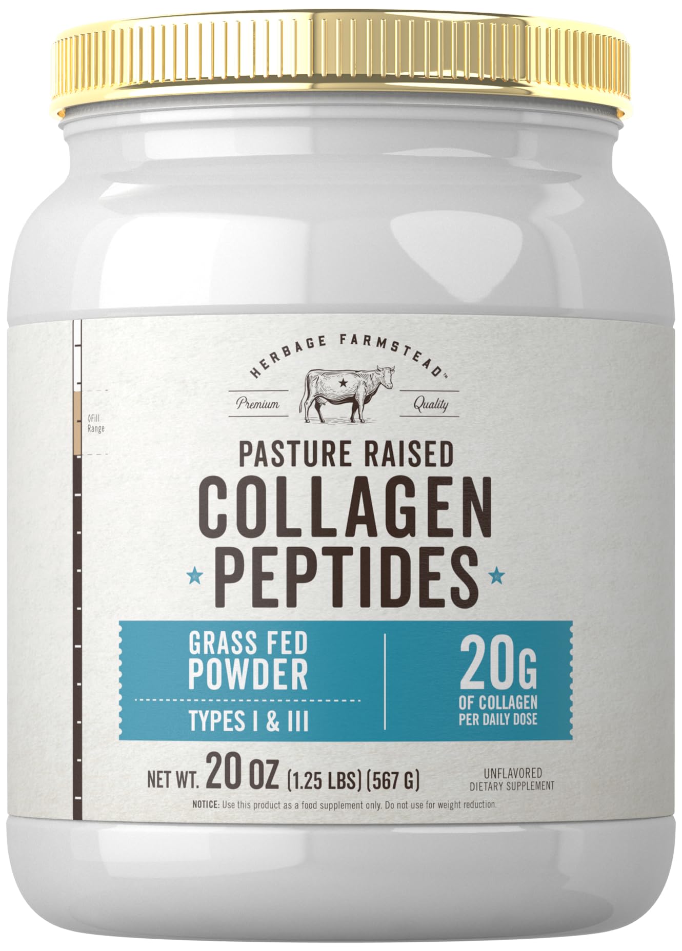 Carlyle Grass Fed Collagen Peptides Powder 20