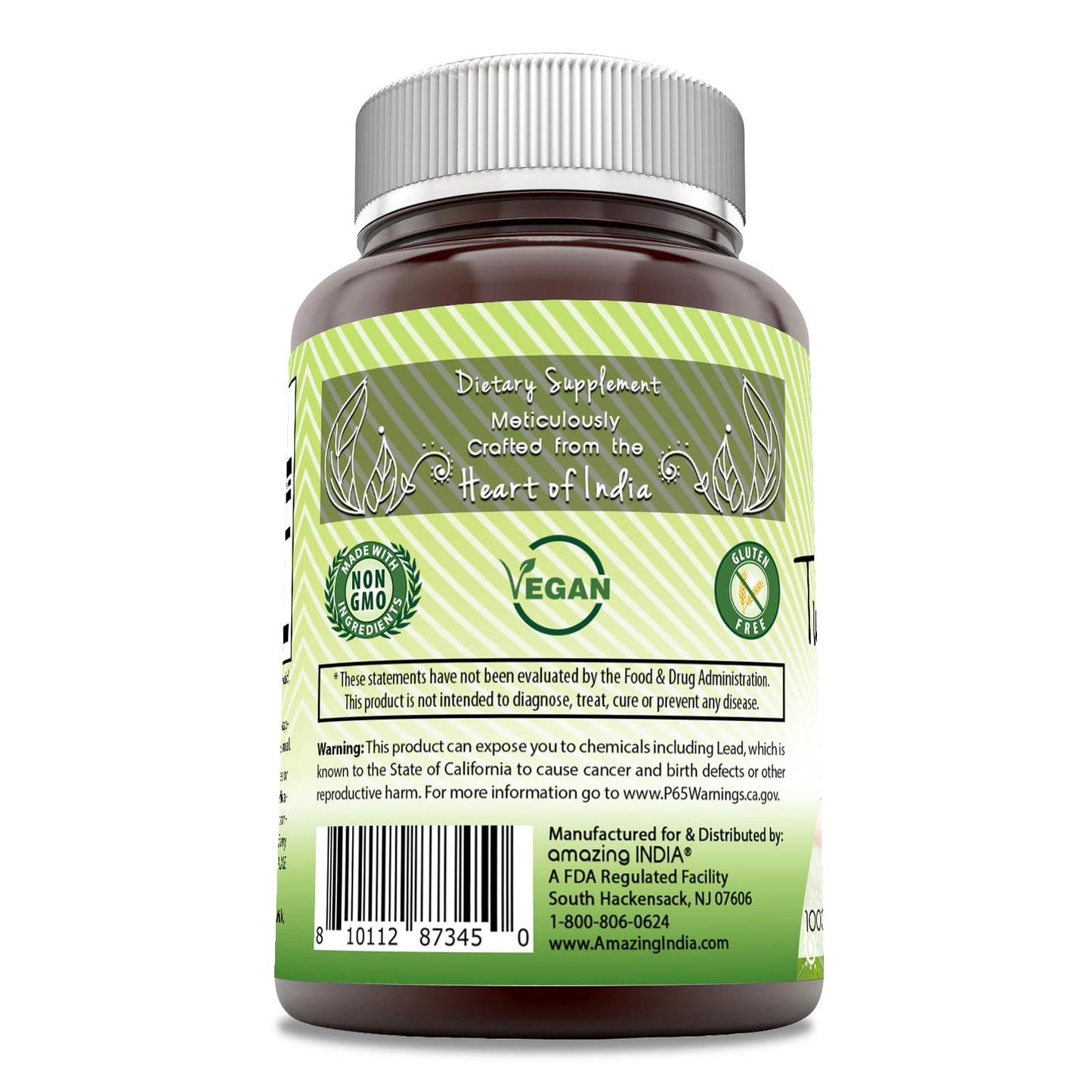 Amazing India Turmeric Curcumin 1000 Mg per Serving Capsule, 1 Bottle