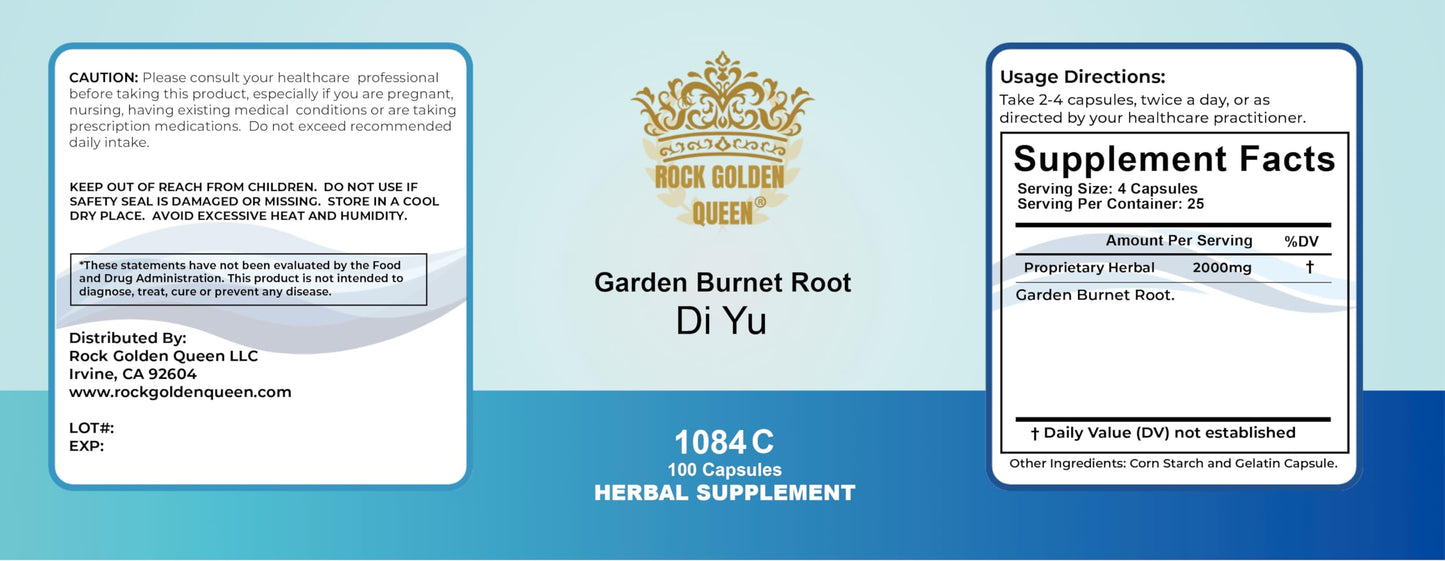 Rock Golden Queen Mu Dan Pi Tree Peony Bark Capsules 200 Capsules