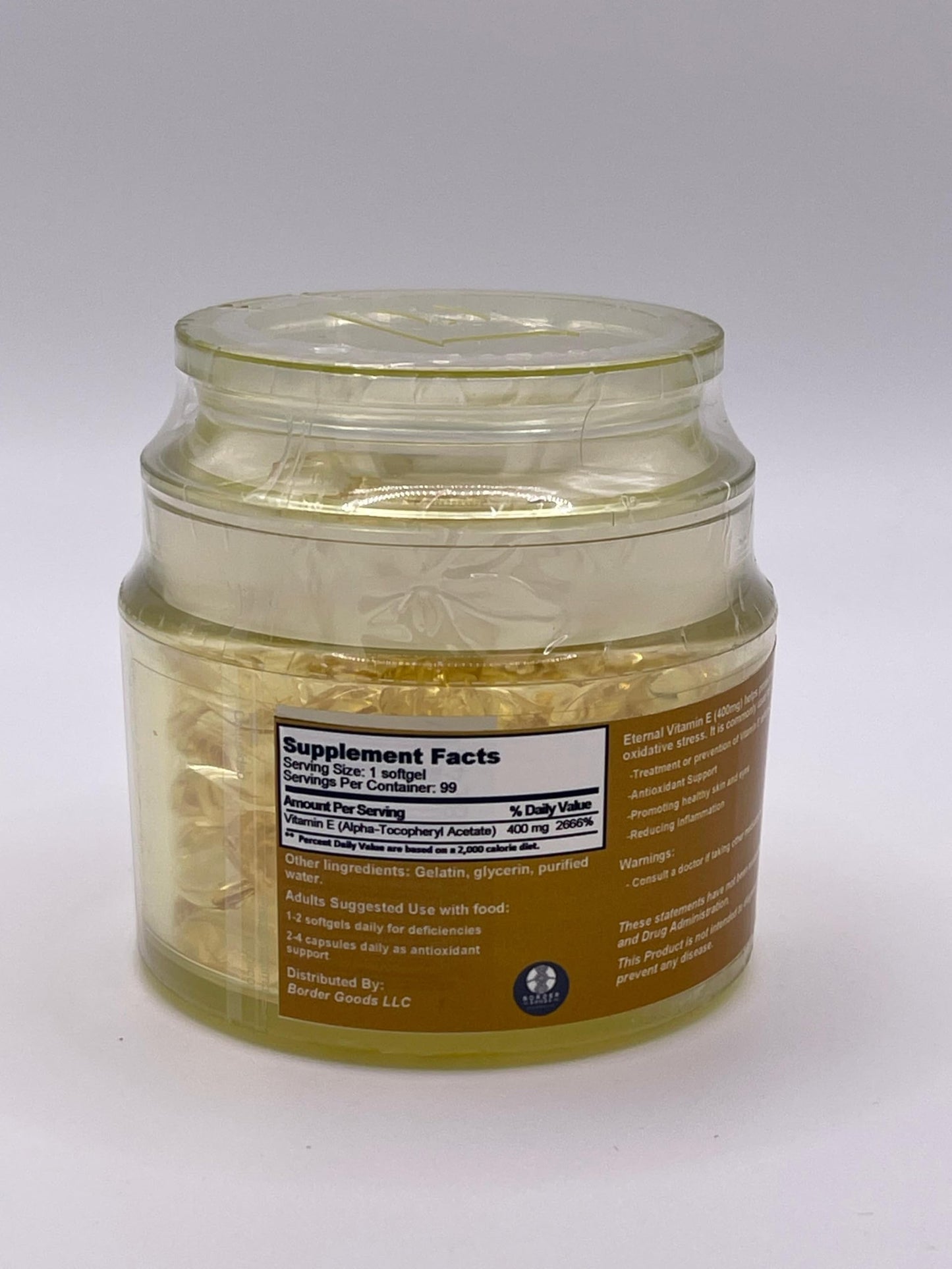 Generic Eternal Vitamin E (400 IU) dl-Alpha Softgel, 99 Softgels