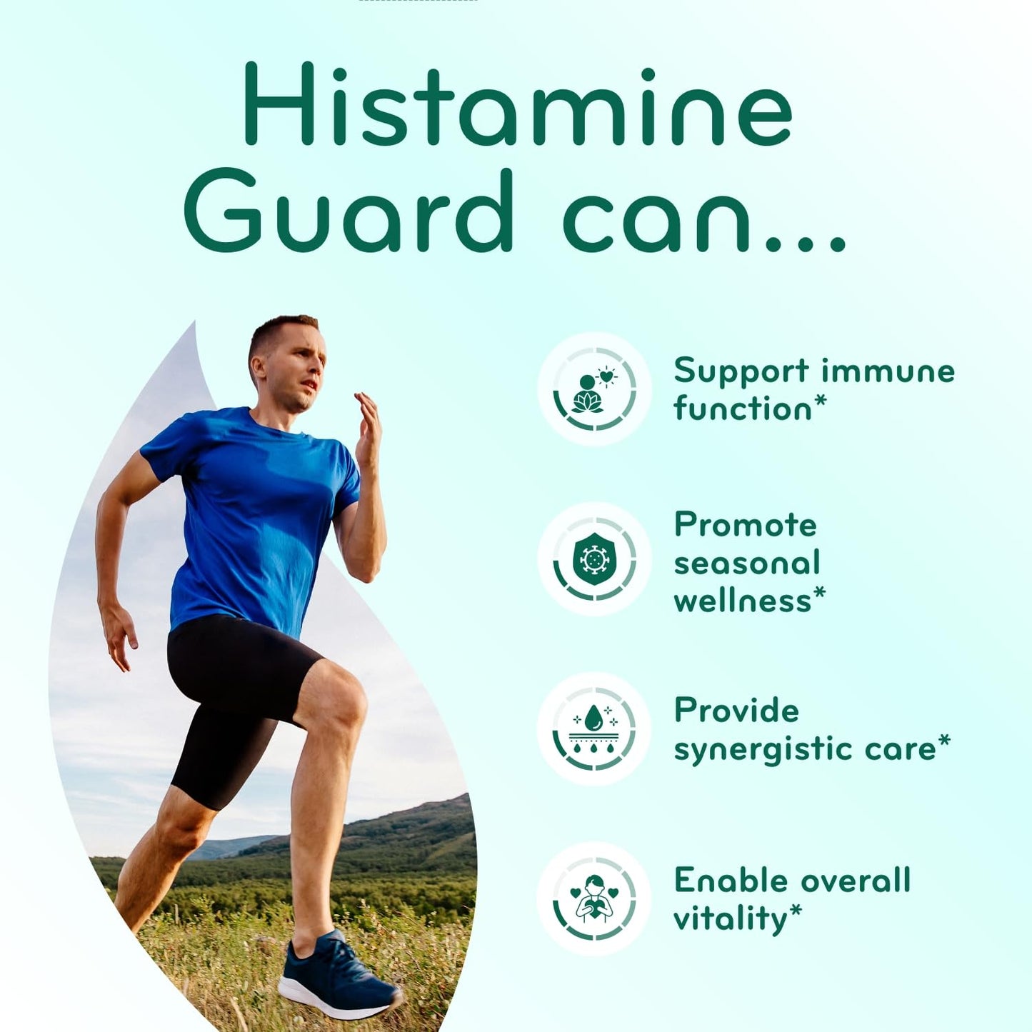 Clear Formulas Histamine Guard Immune Support Supplement 120 Capsules