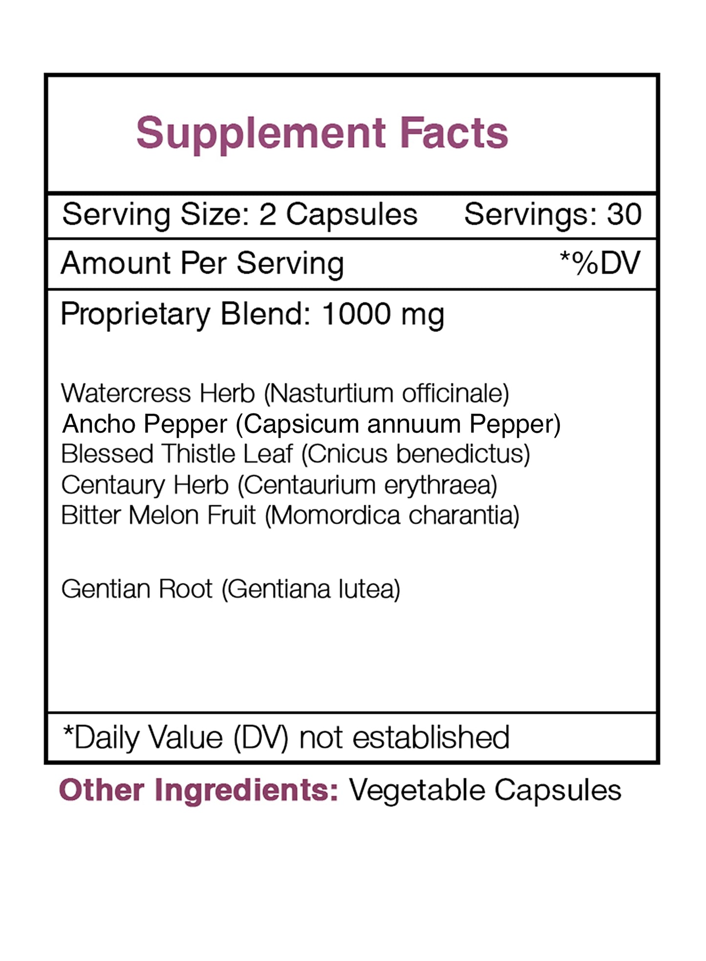 Secrets of the Tribe Herbal Munchies Capsules, 60 Count
