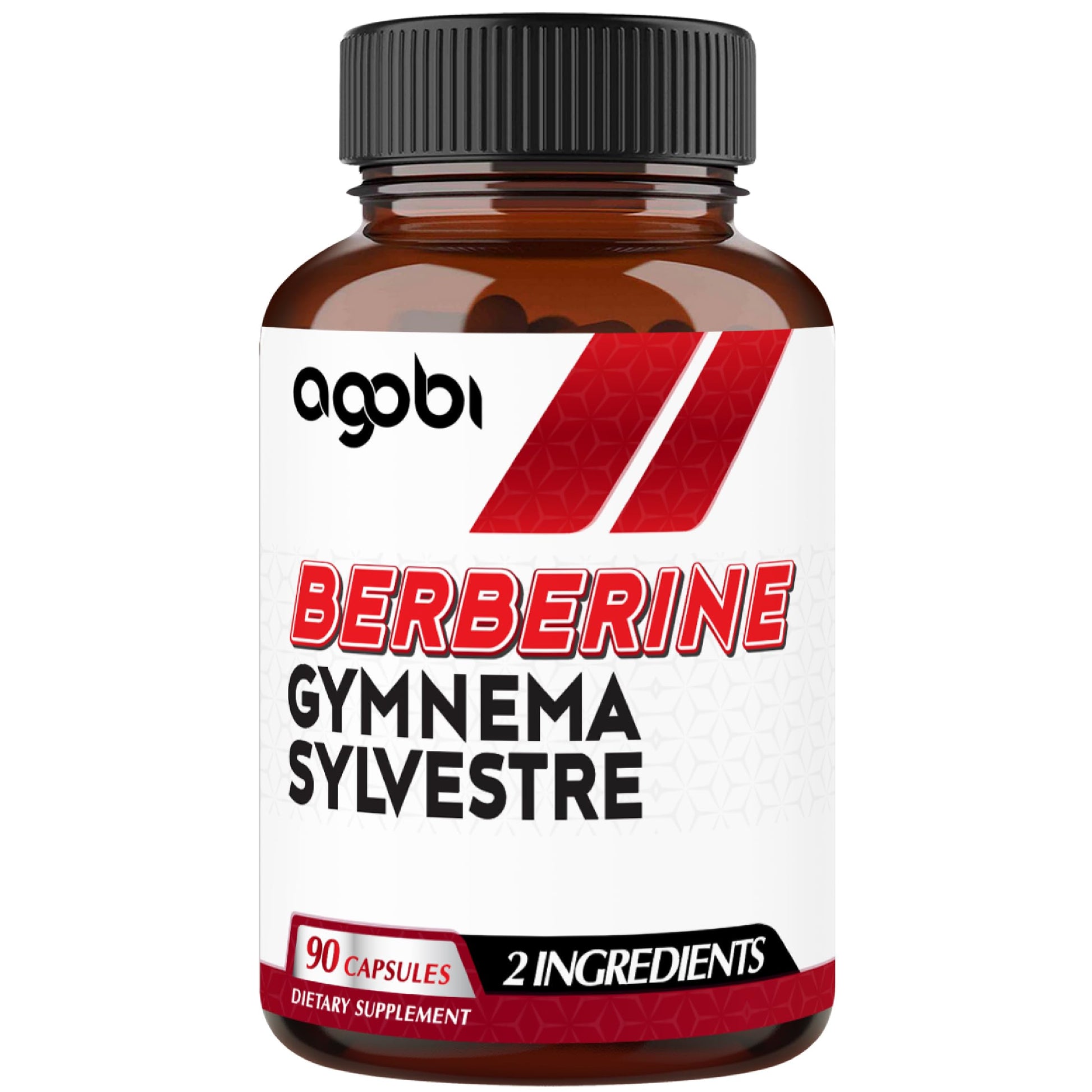Agobi Berberine Supplements 500mg with Gymnema Sylvestre - Super Concentrated Formula for Immune System, Circulation Health, Digestive & Energy Production Capsules 90