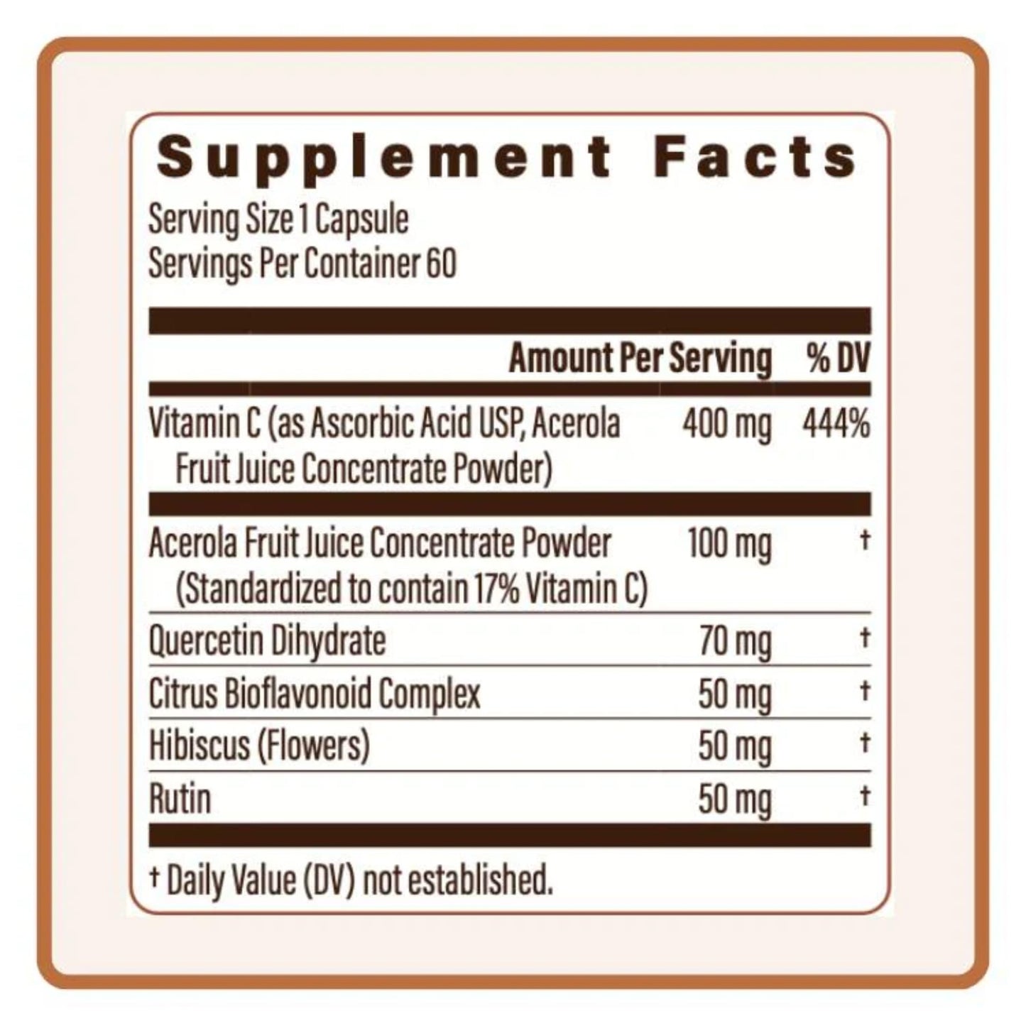 Utzy Naturals Vitamin C Complex Capsule 60 Capsules