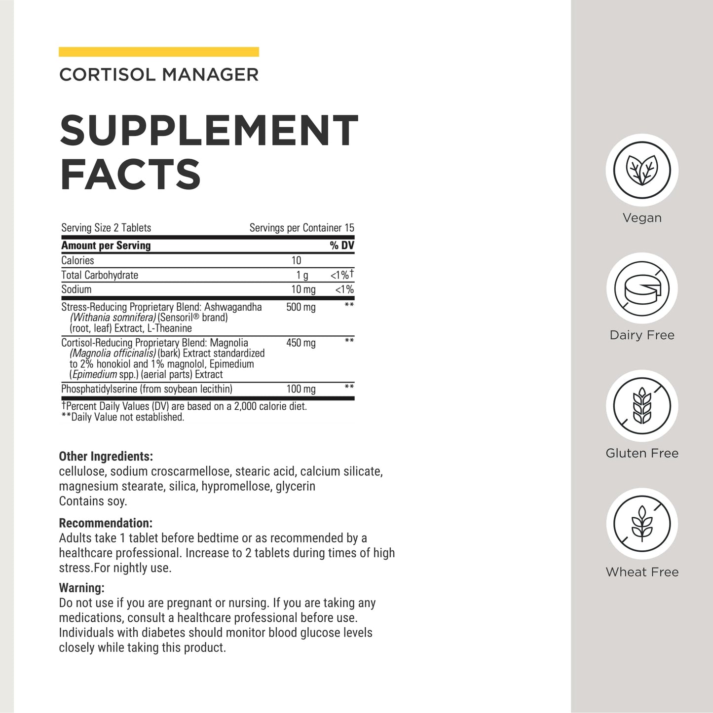 Integrative Therapeutics Cortisol Manager Tablet, 30 Tablets