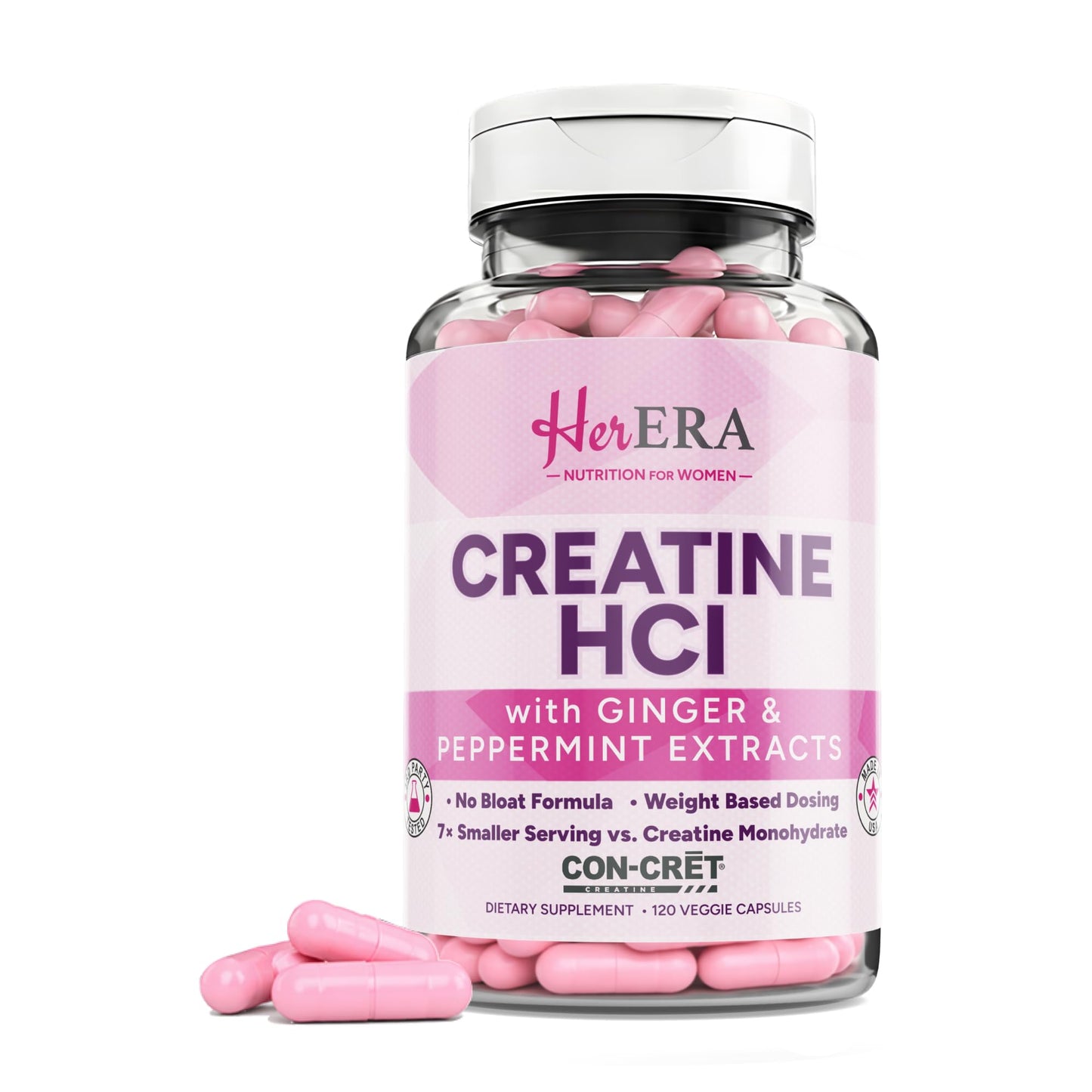 Her ERA Creatine HCl for Women - 120 Capsules