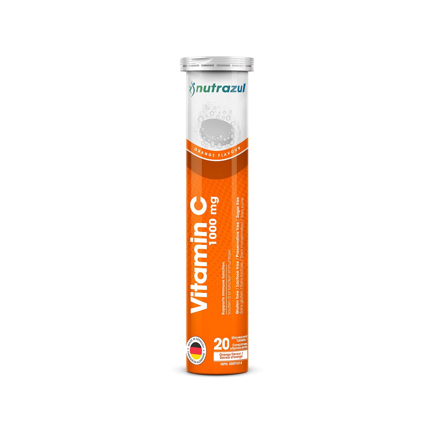 nutrazul Vitamin C 1000mg Effervescent Tablets, 20 Count