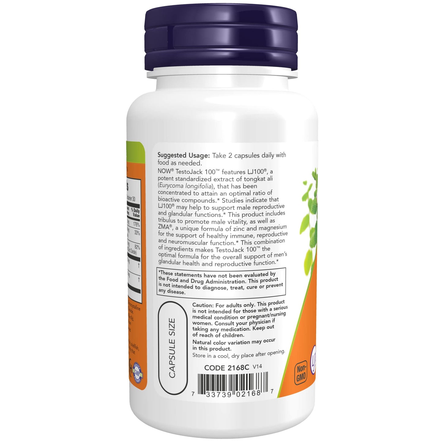 NOW Foods TestoJack 100 with LJ100, 120 Capsules