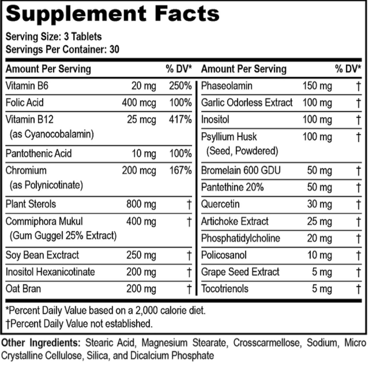 Nutriya Cholesterol Support Tablets 90 Count