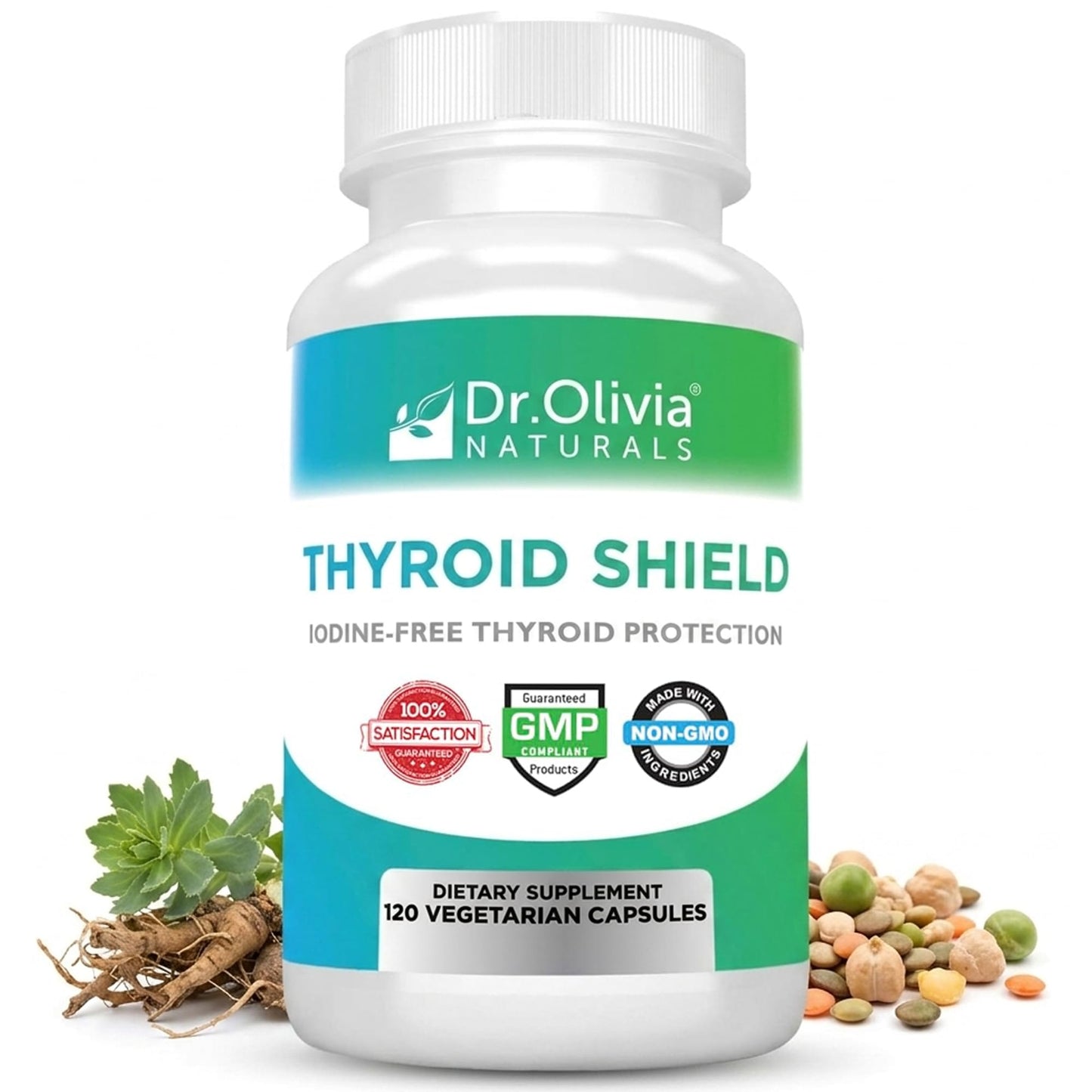 Dr. Olivia Naturals Thyroid Shield Capsules 120 Count
