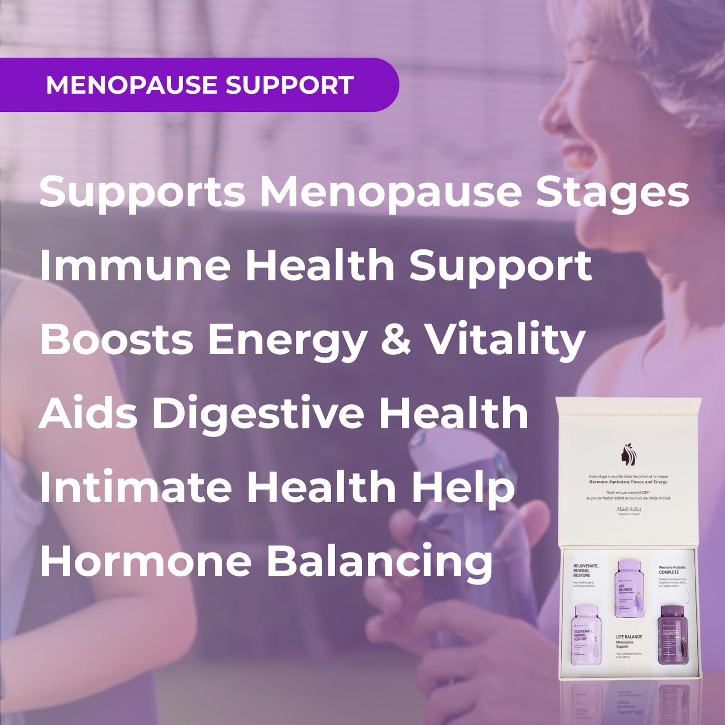 Youngevity Hope Bundle – Menopause & Cellular Health Support System, Powder, 17-Count