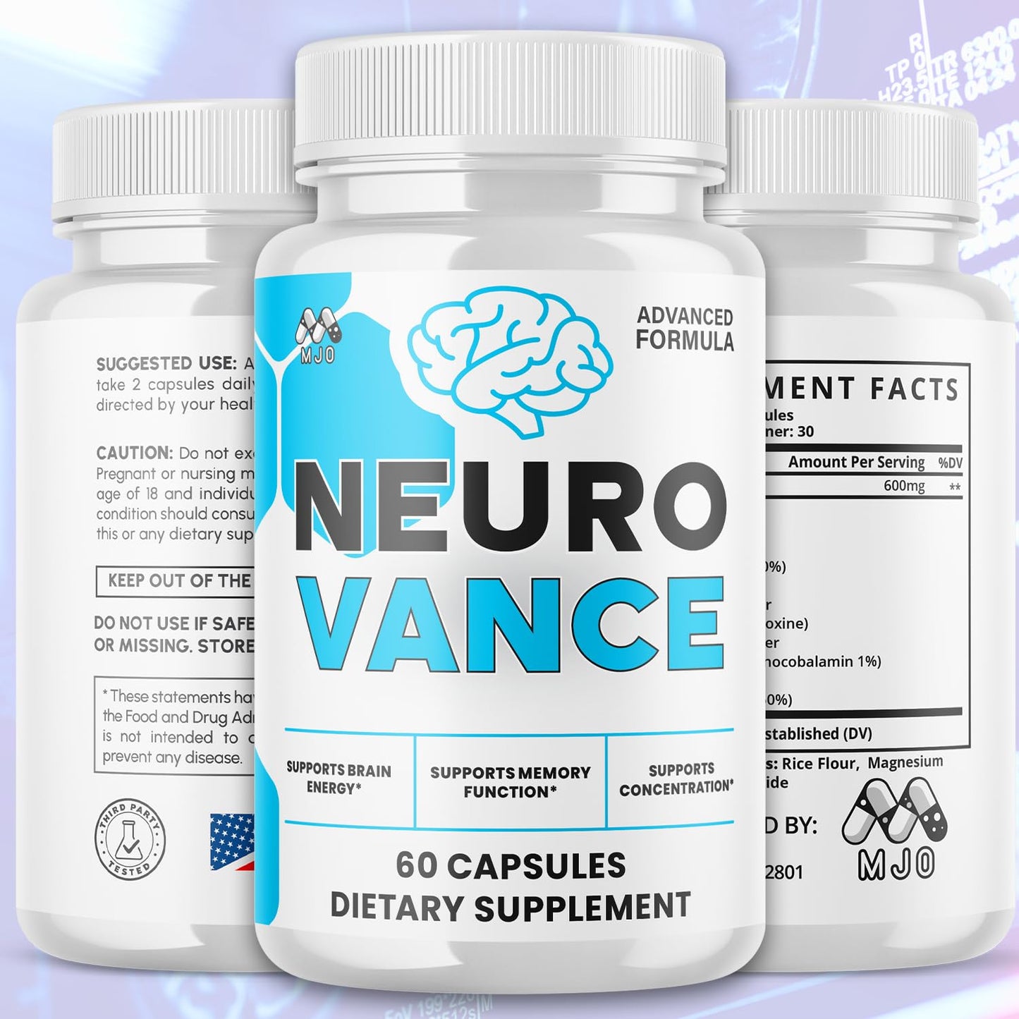 MJO Neuro Vance Capsule 180 Capsules