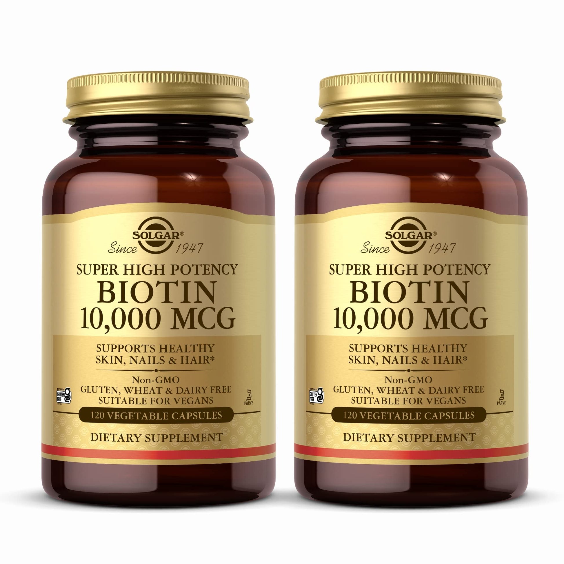 Solgar Super High Potency Biotin 10,000 mcg, 240 Capsules