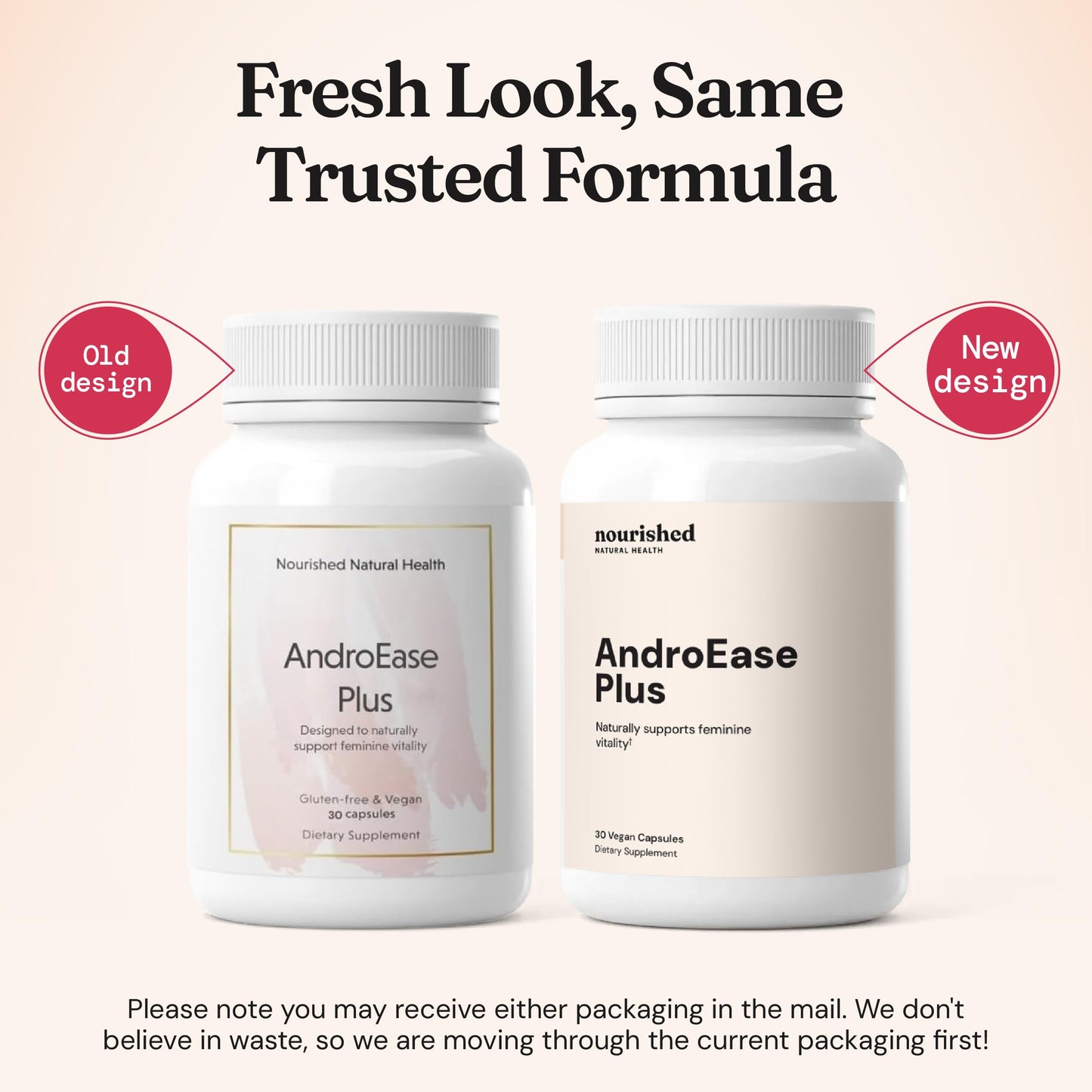 Nourished Natural Health AndroEase Plus Double Strength 30 Capsules