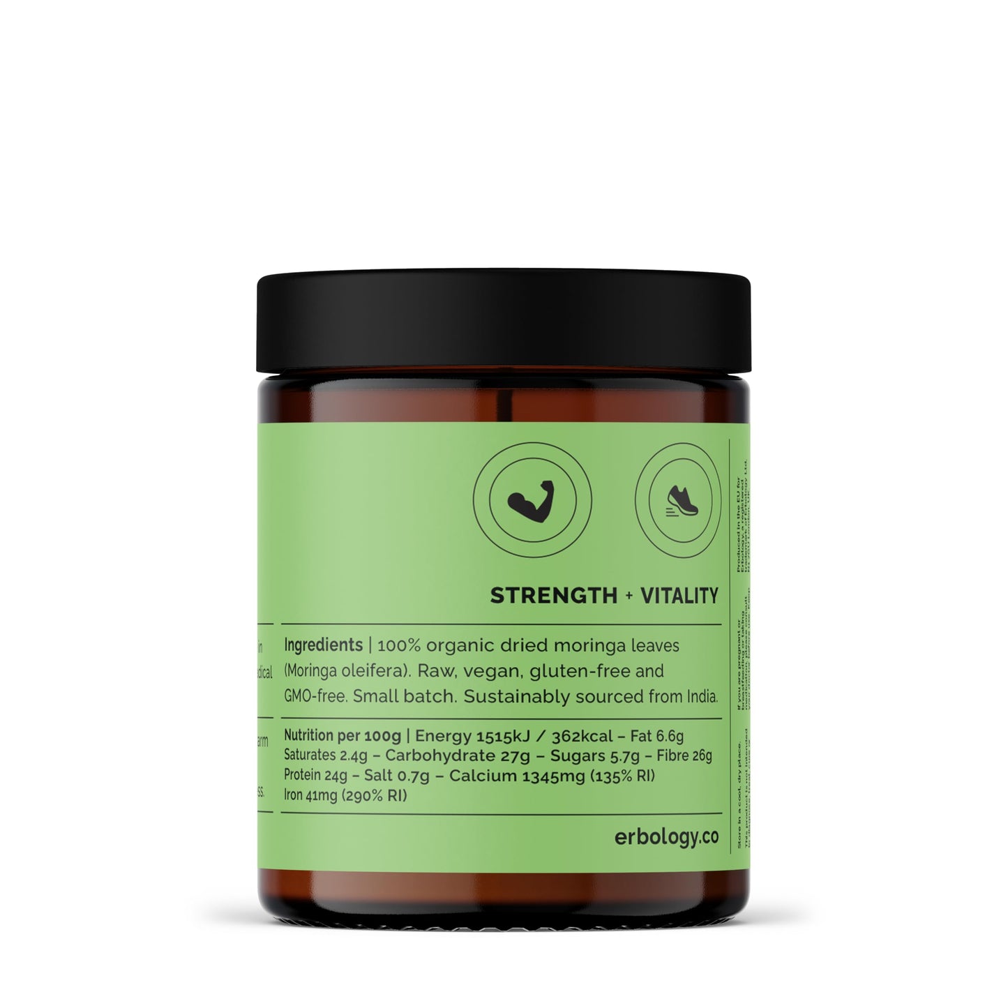 Erbology Organic Moringa Leaf Powder 3.2 oz