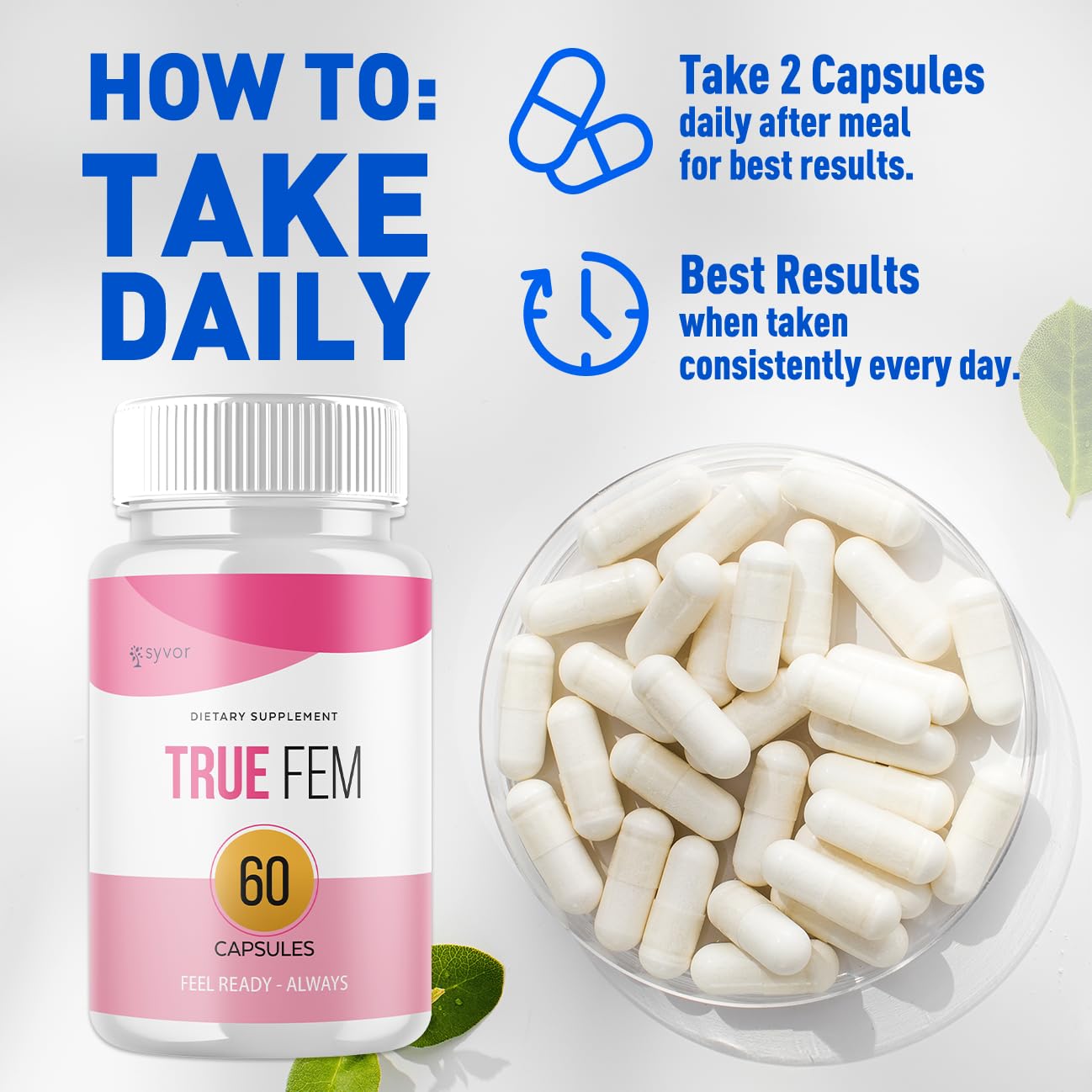 Syvor True Fem Capsules, 60 Count