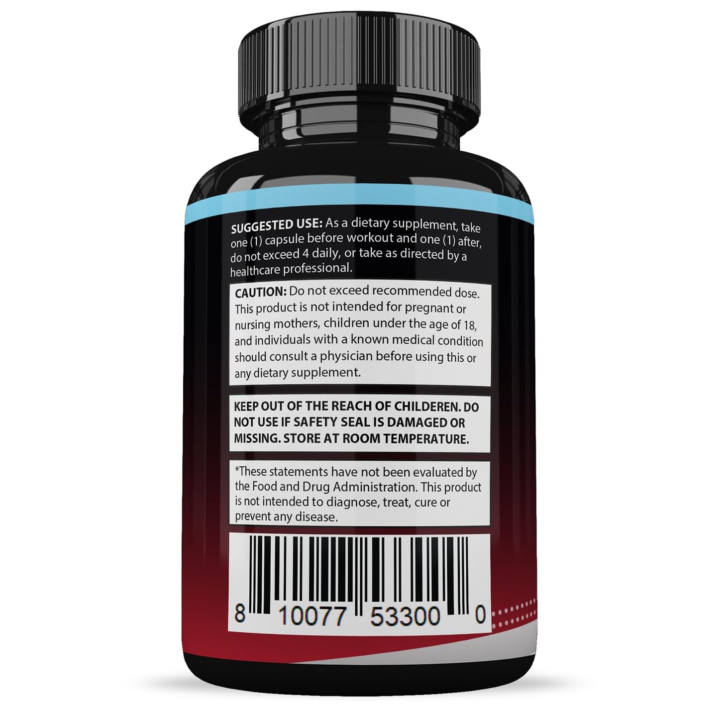Justified Laboratories XL Real Muscle Gainer Max 1600MG Advanced Men's Health Formula 120 Capsules