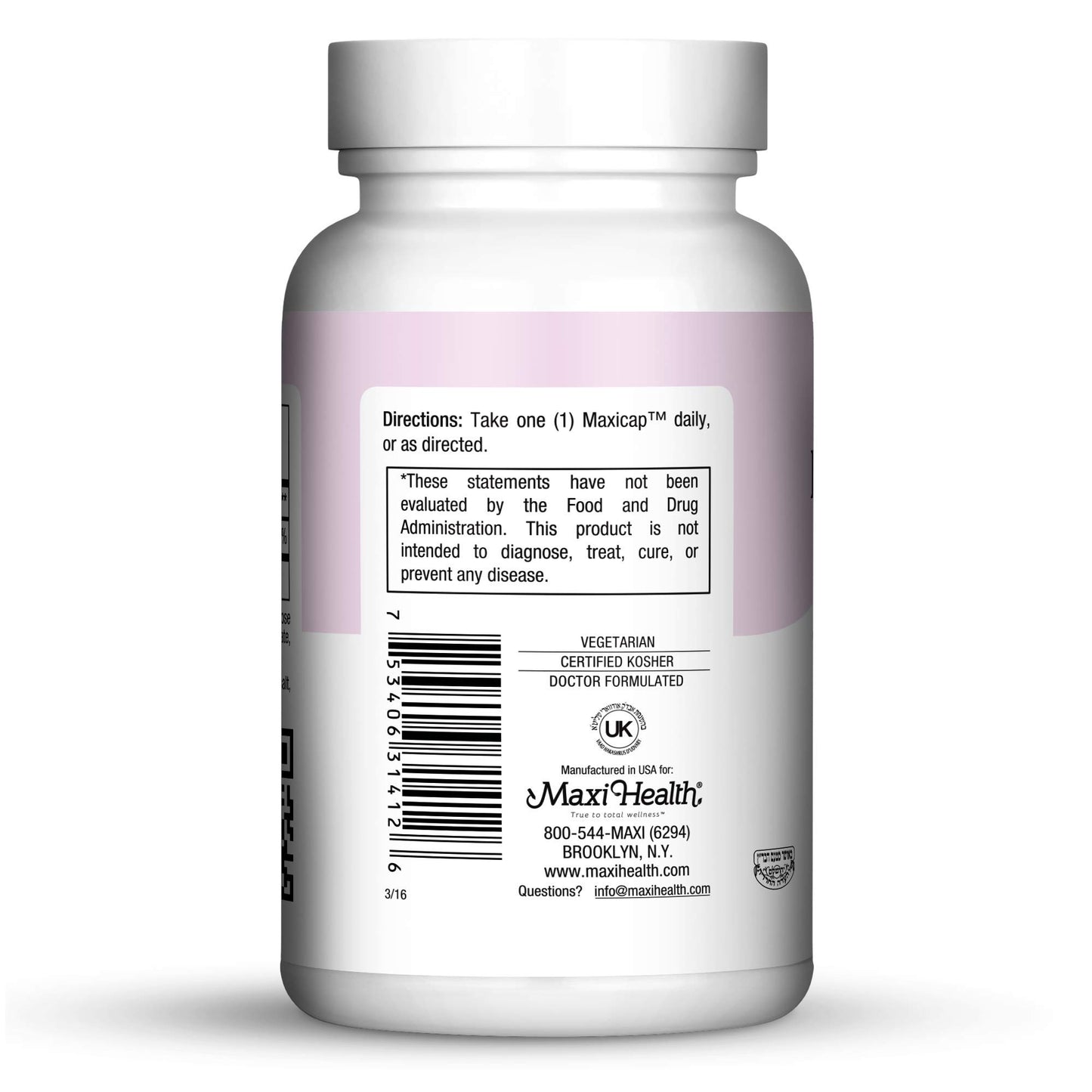 Maxi Health Biotin 5000 mcg Hair, Skin and Nails Vitamins for Women & Men – Vitamin B7 Supplement for Hair Growth, Strong Nails & Healthy Skin – Kosher, Doctor Formulated – 120 Capsules