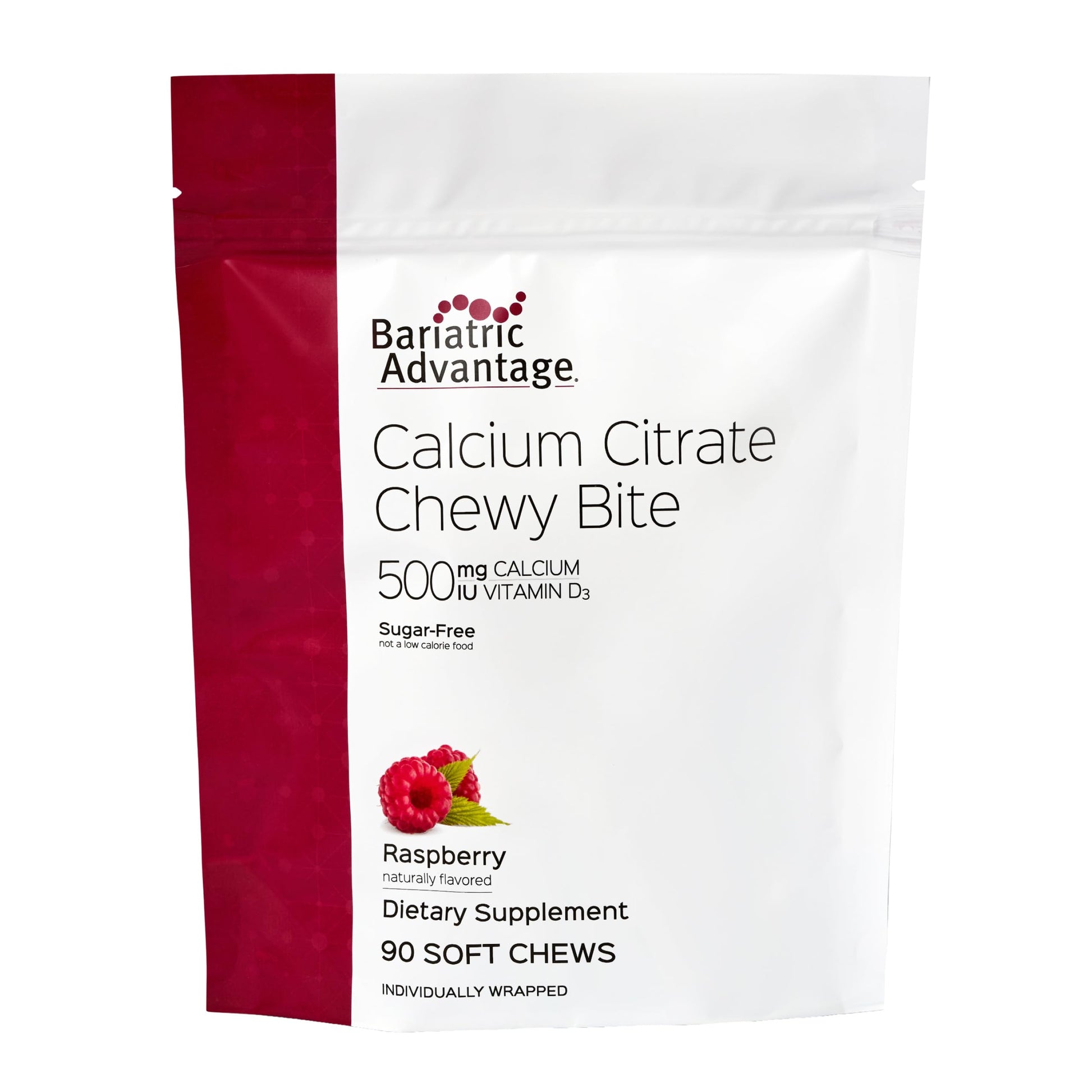 Bariatric Advantage Calcium Citrate Chewy Bites 500 mg Gummy 90 Count