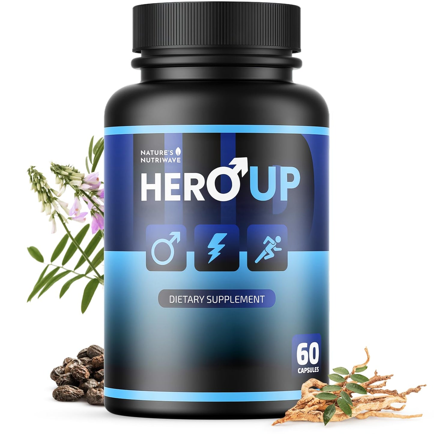 Nature’s NutriWave HeroUP Plant-Based Capsules, 60 Count