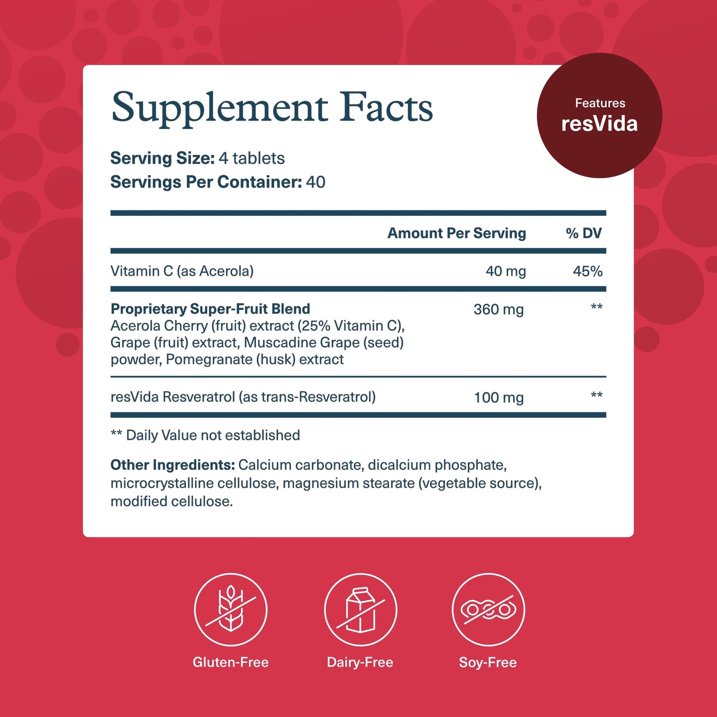 Youtheory Resveratrol Advanced Antioxidant Formula Tablets, 160 Tablets