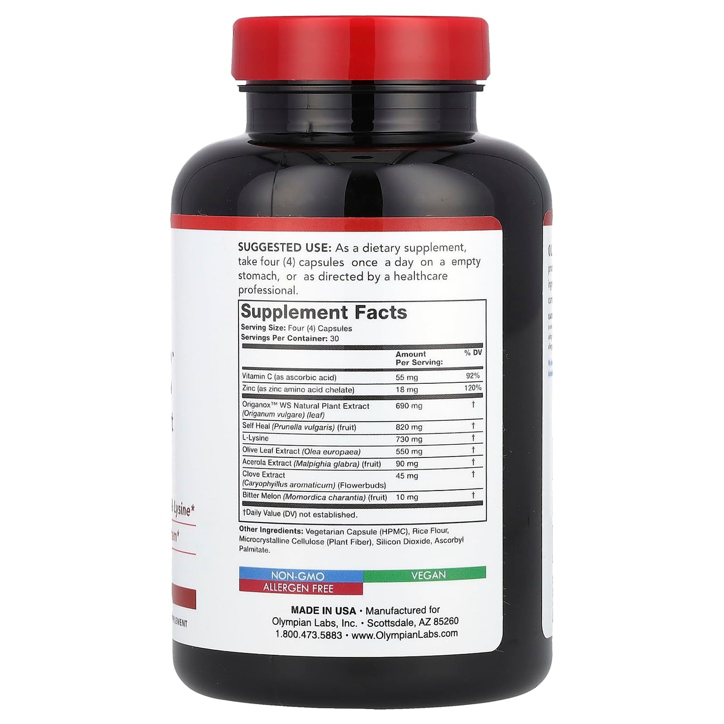 Olympian Labs Herp-eeze Next Generation 120 Capsules