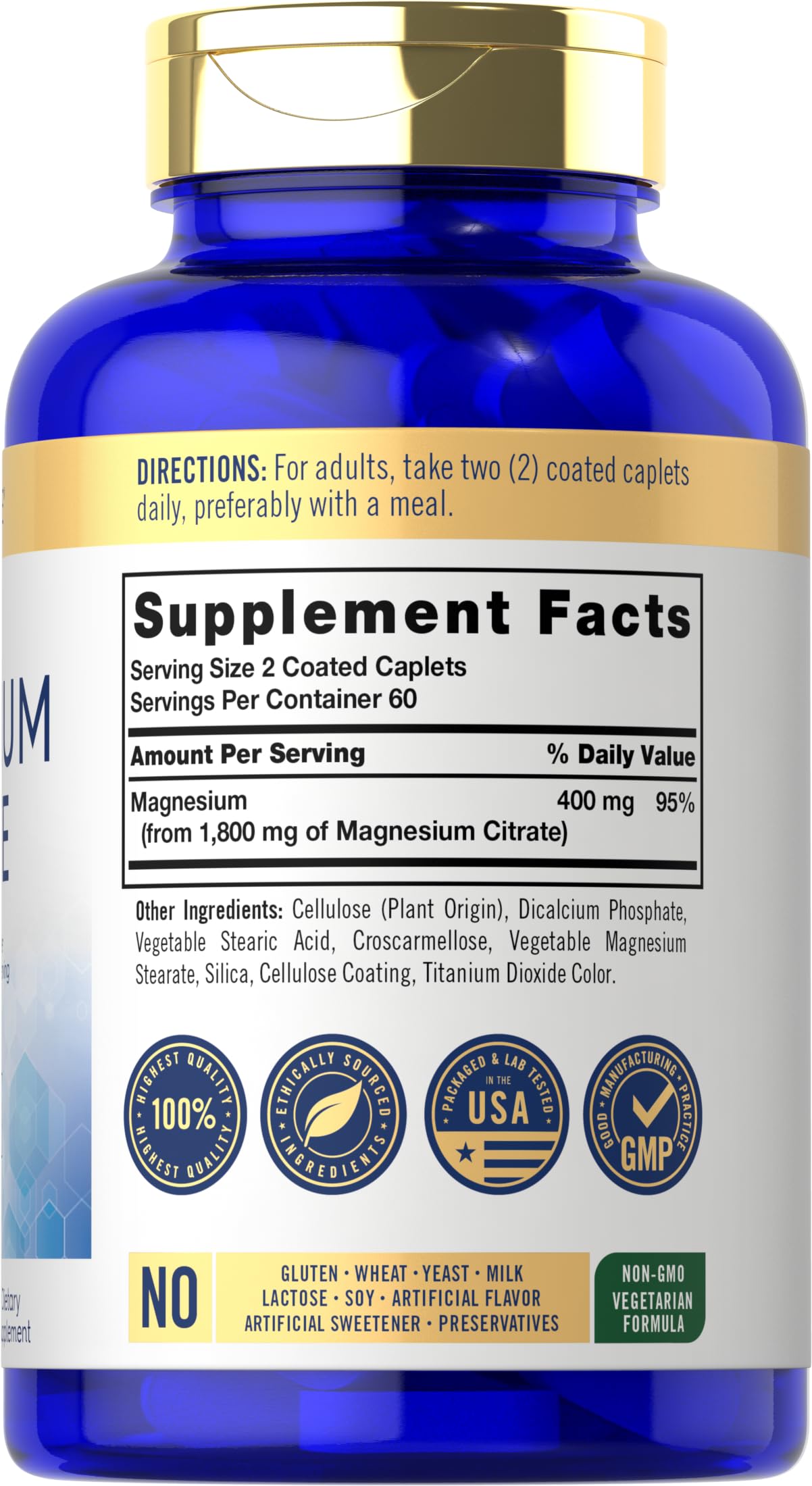 Carlyle Magnesium Citrate Caplets 120