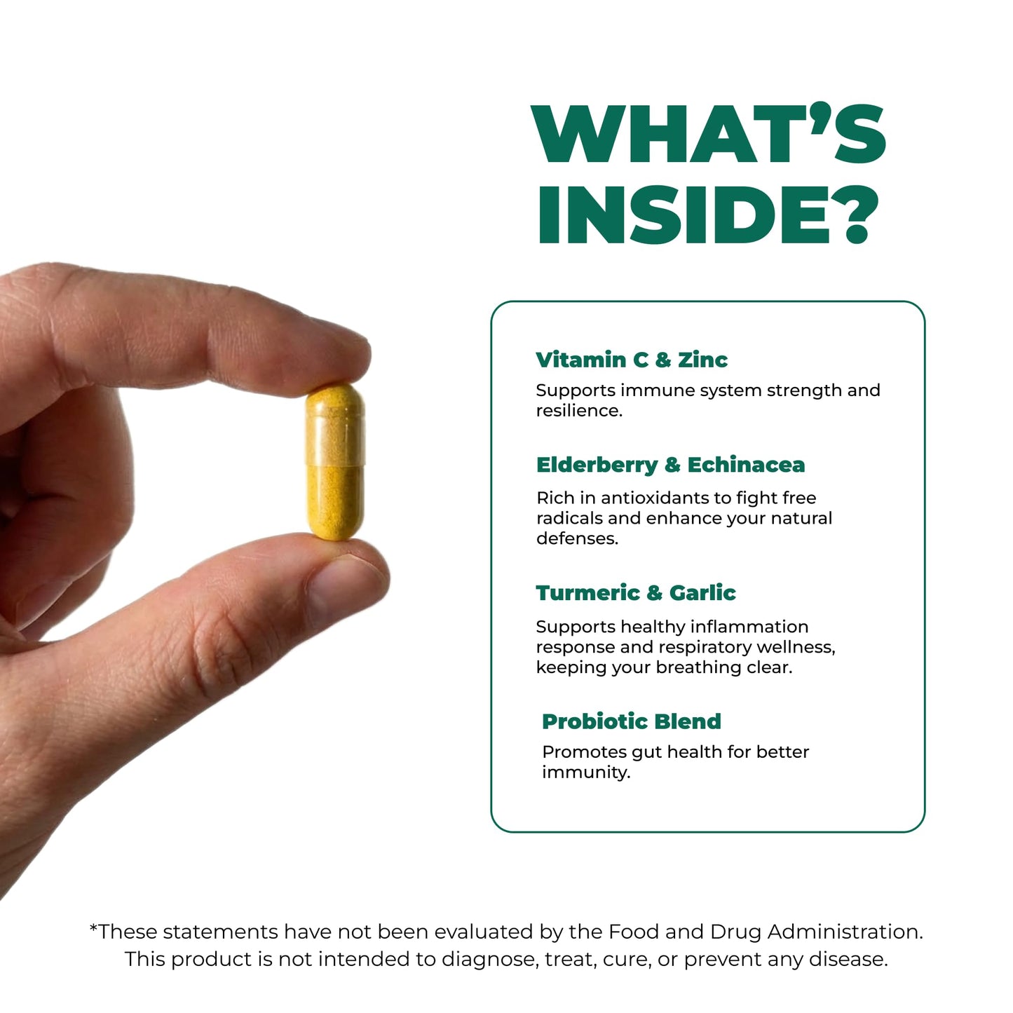 ELICORE Premium Emergency Immune Support Supplement Capsule, 60 Capsules