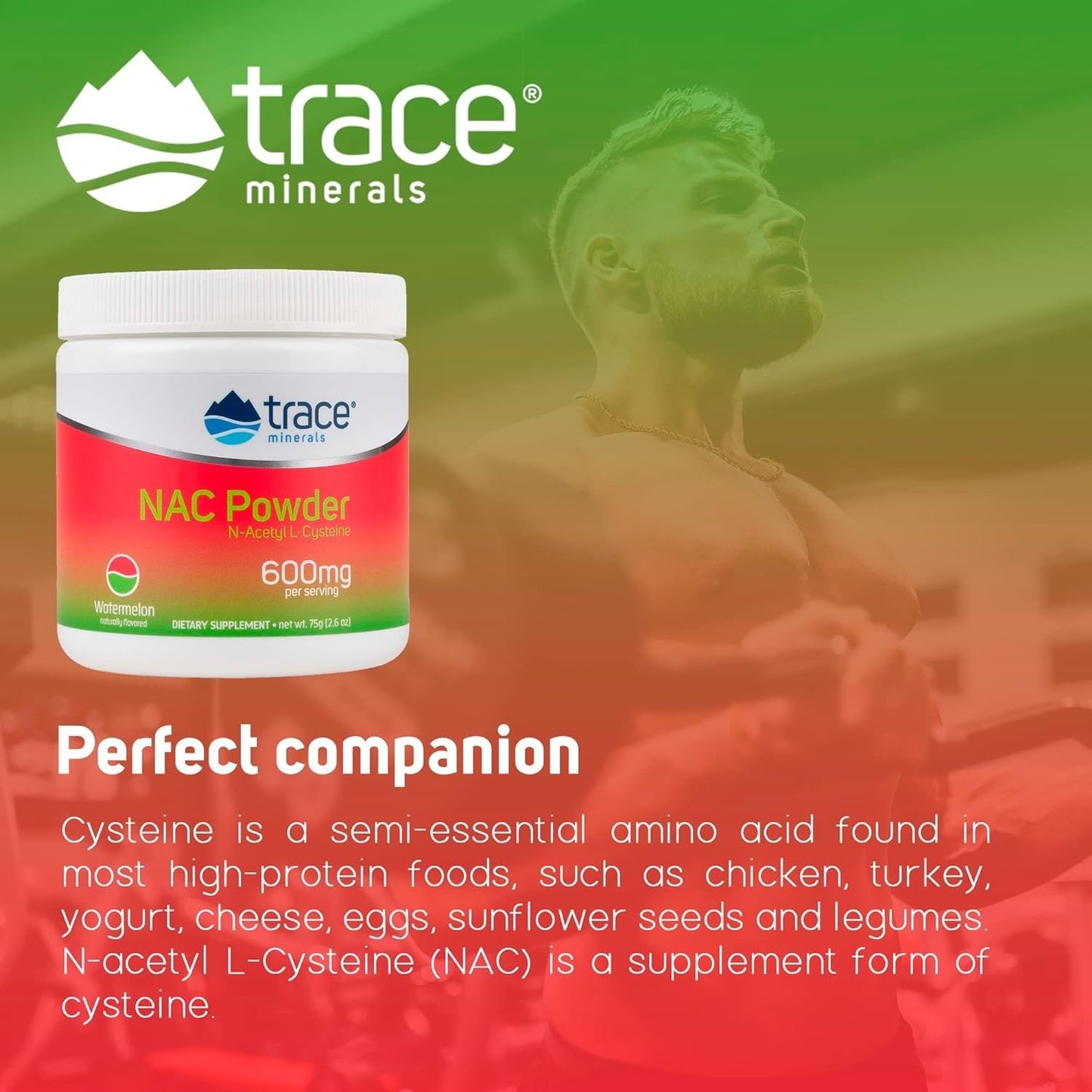 Trace Minerals NAC Watermelon Powder 2.6 oz