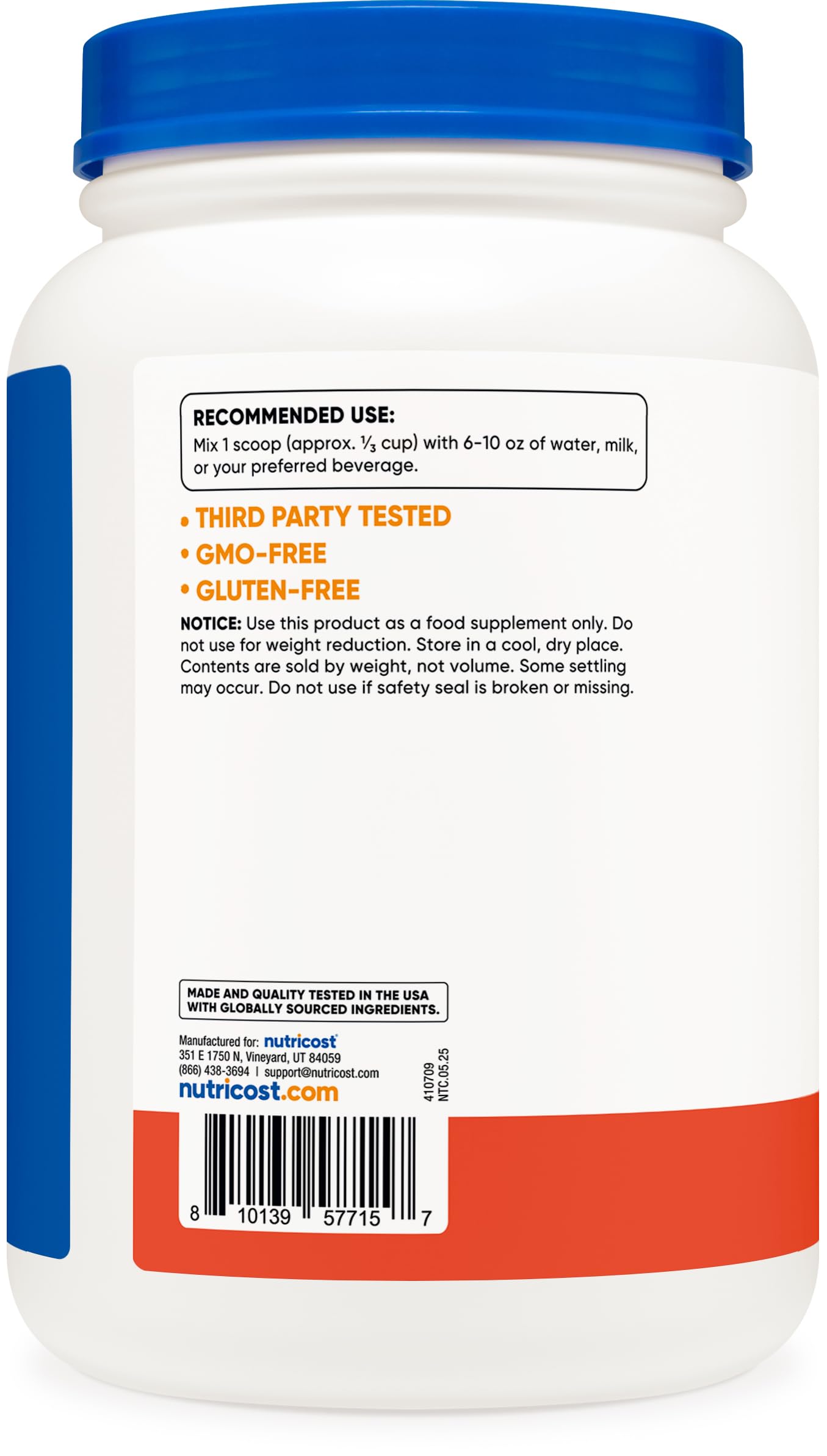 Nutricost Whey Protein Isolate Powder Strawberry Banana Flavor, 2 Pound