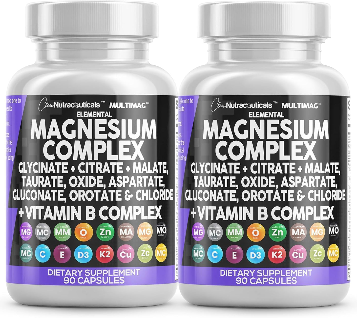 Clean Nutraceuticals Magnesium Complex Capsules 90 Count
