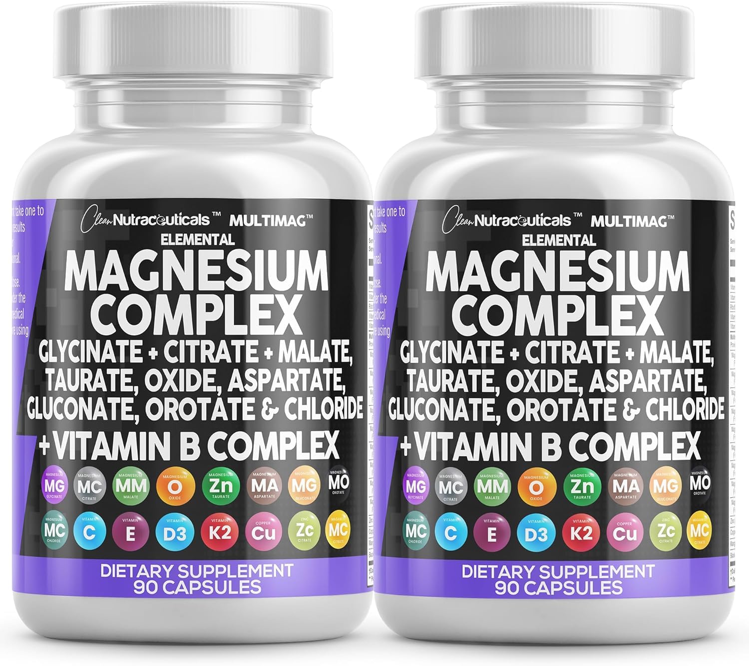 Clean Nutraceuticals Magnesium Complex Capsules 90 Count