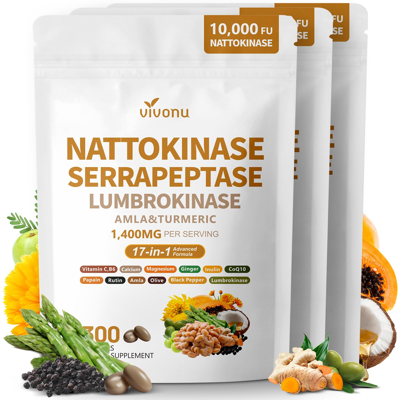 VivoNu Nattokinase 900 Capsules