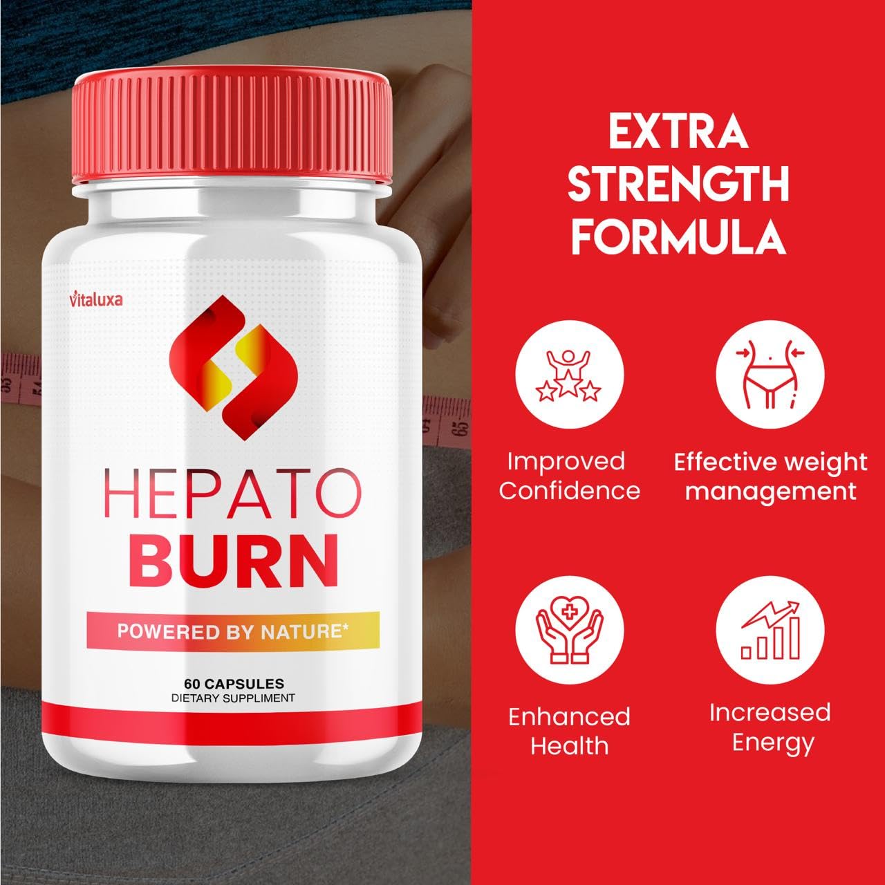 Vitaluxa HepatoBurn Capsules 120 Capsules