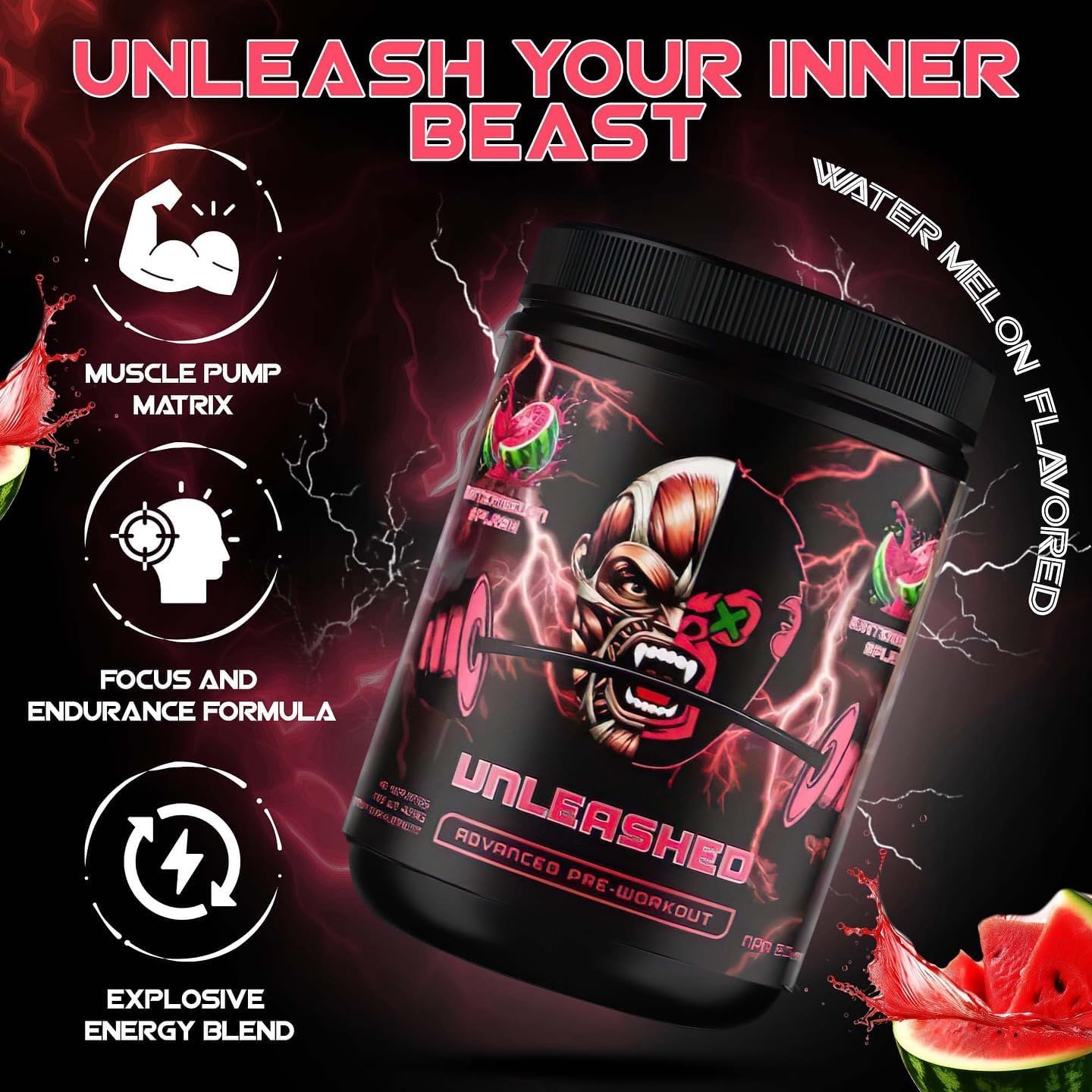 APE-X Unleashed Pre Workout Powder 15 Servings
