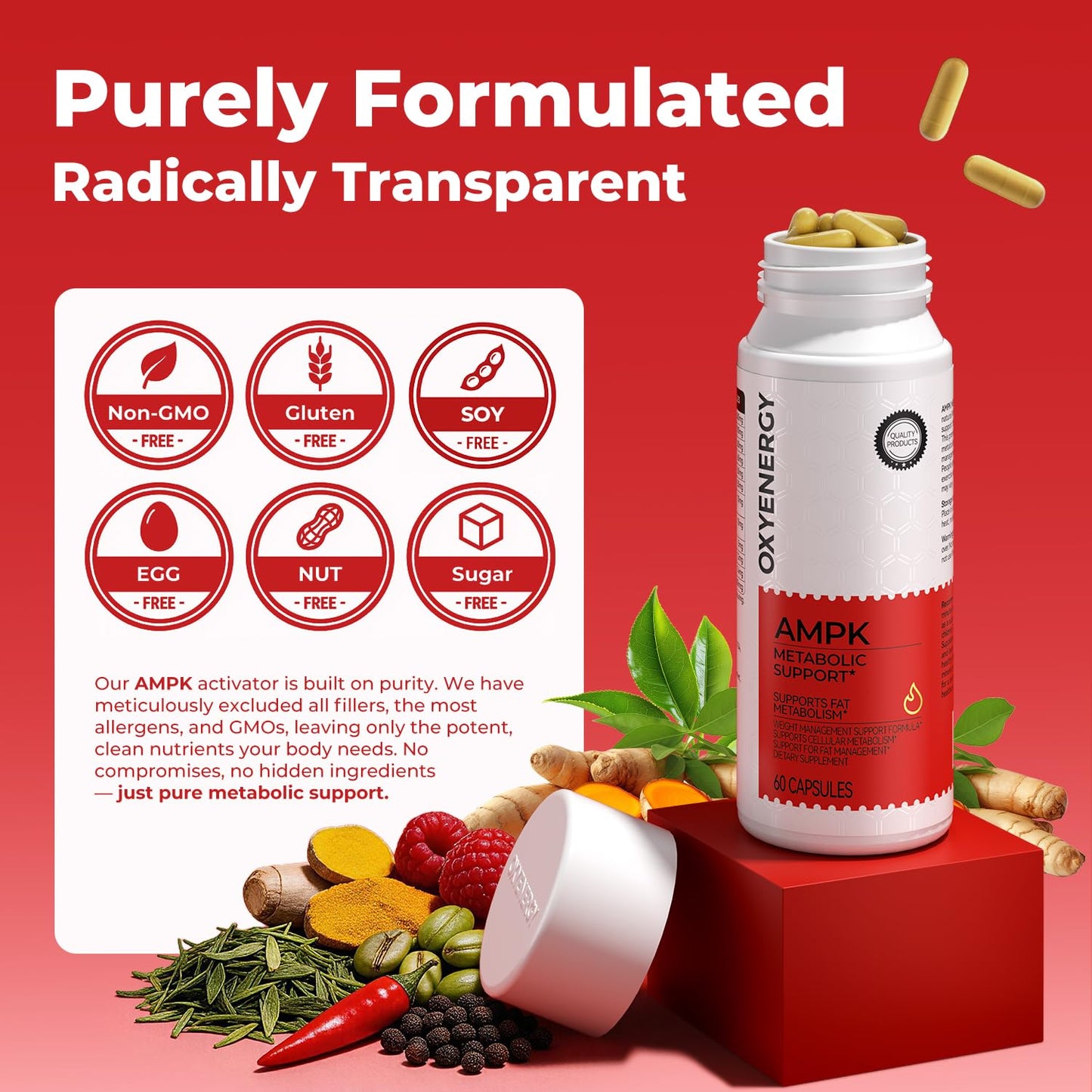 OxyEnergy AMPK Metabolic Activator Capsule, 60 Capsules
