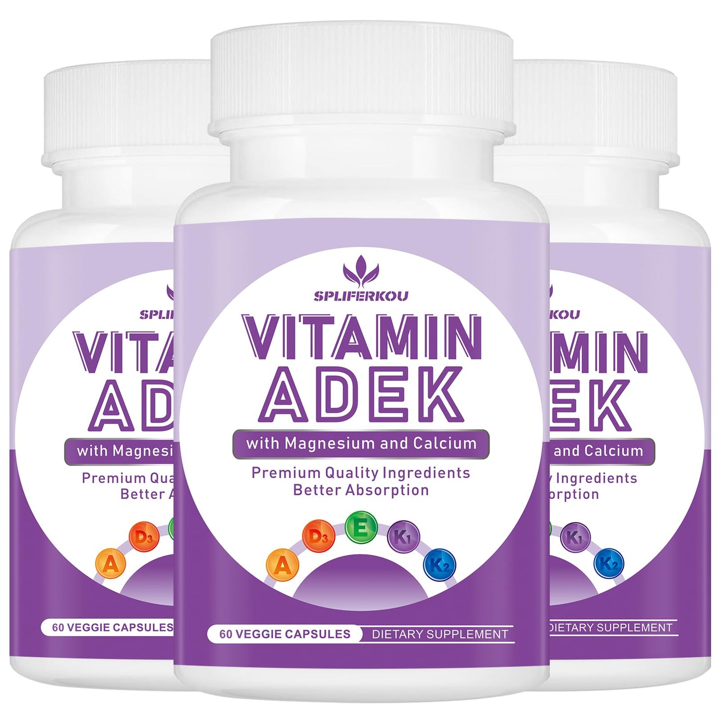 Spliferkou ADEK Vitamins Supplement Capsule, 180 Capsules