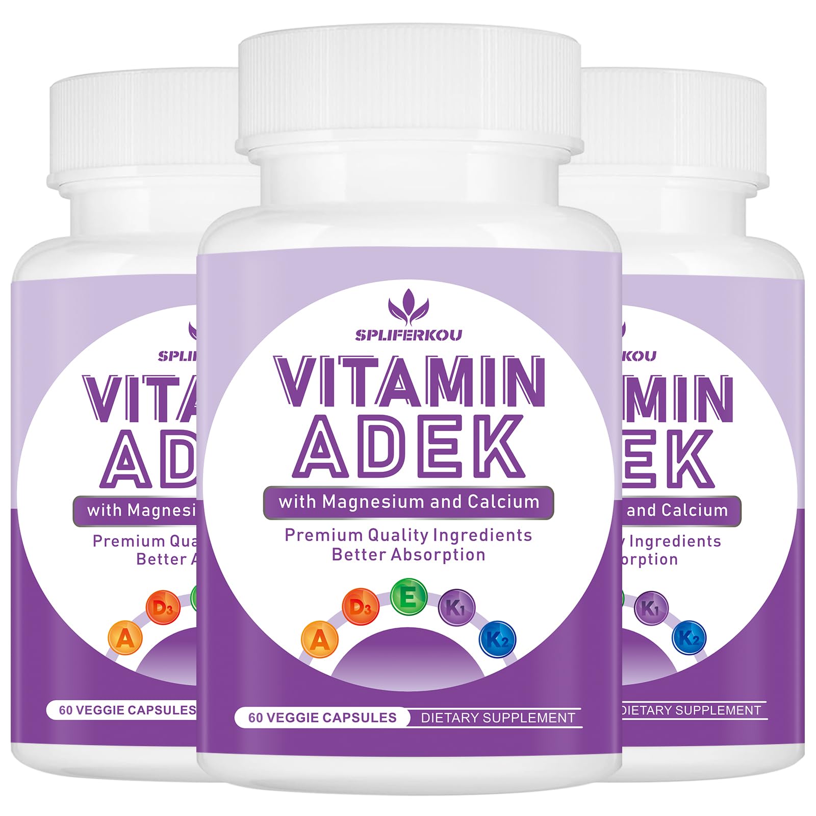 Spliferkou ADEK Vitamins Supplement Capsule, 180 Capsules