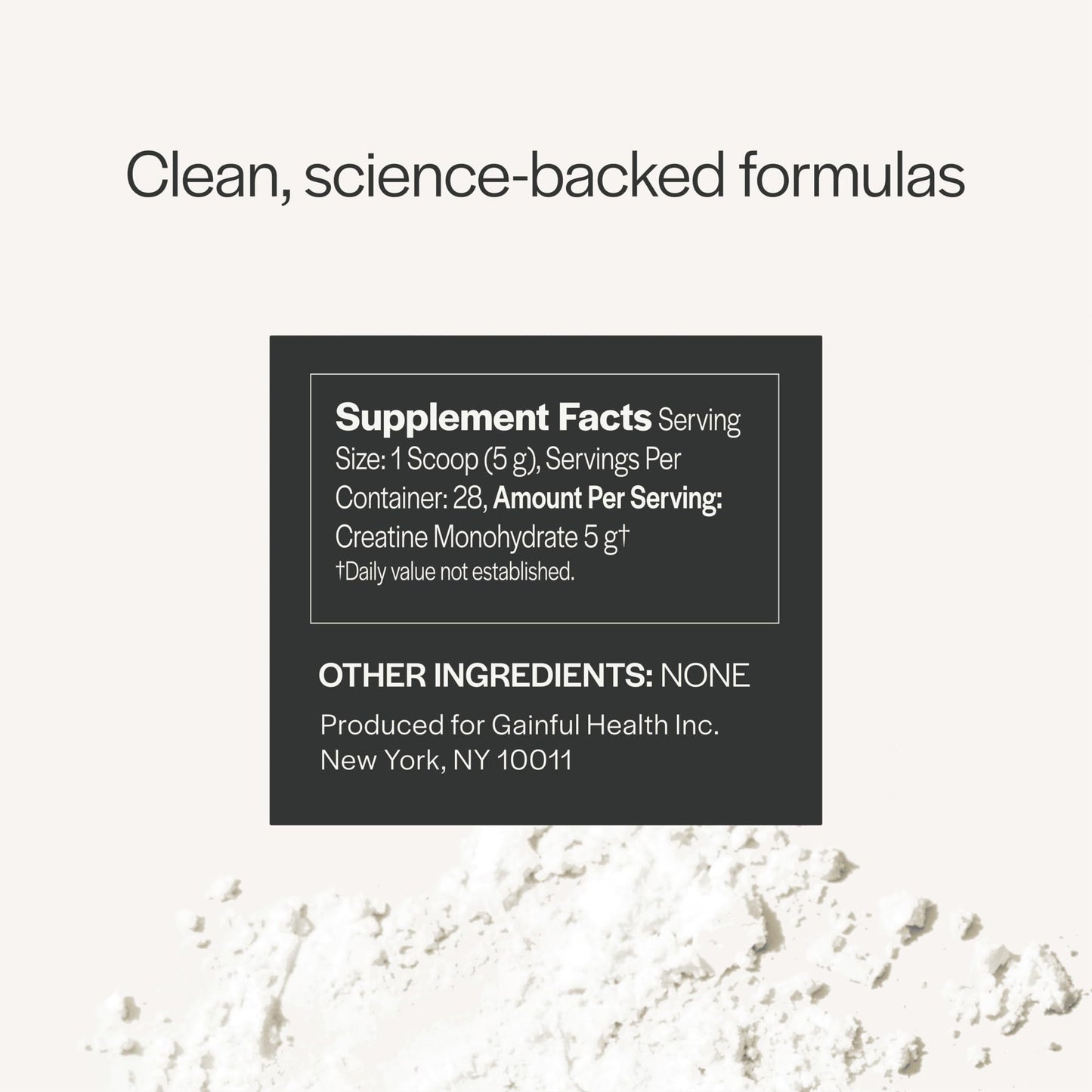 Gainful Creatine Monohydrate Powder, 4.9 oz