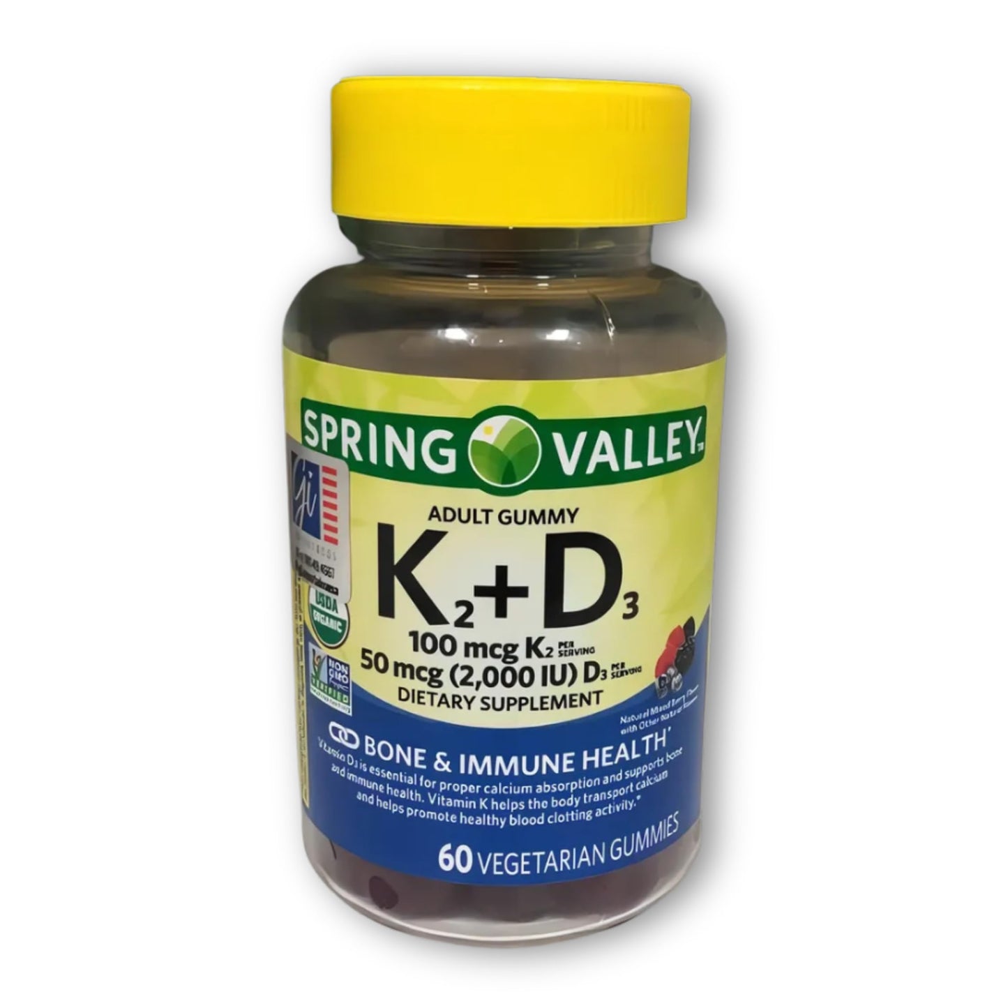 Fusion Shop Store Vitamin D3+K2 Gummies 60 Count