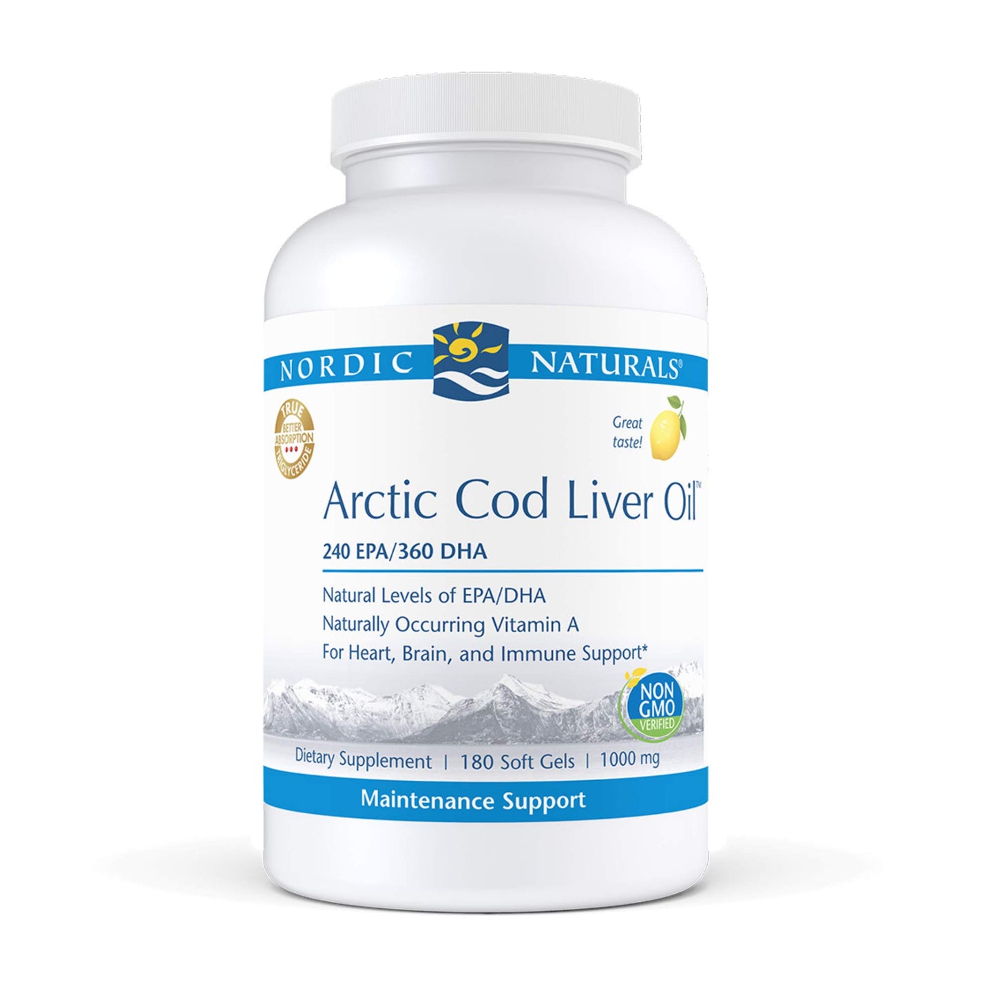 Nordic Naturals Pro Arctic Cod Liver Oil CLO 60 Softgels