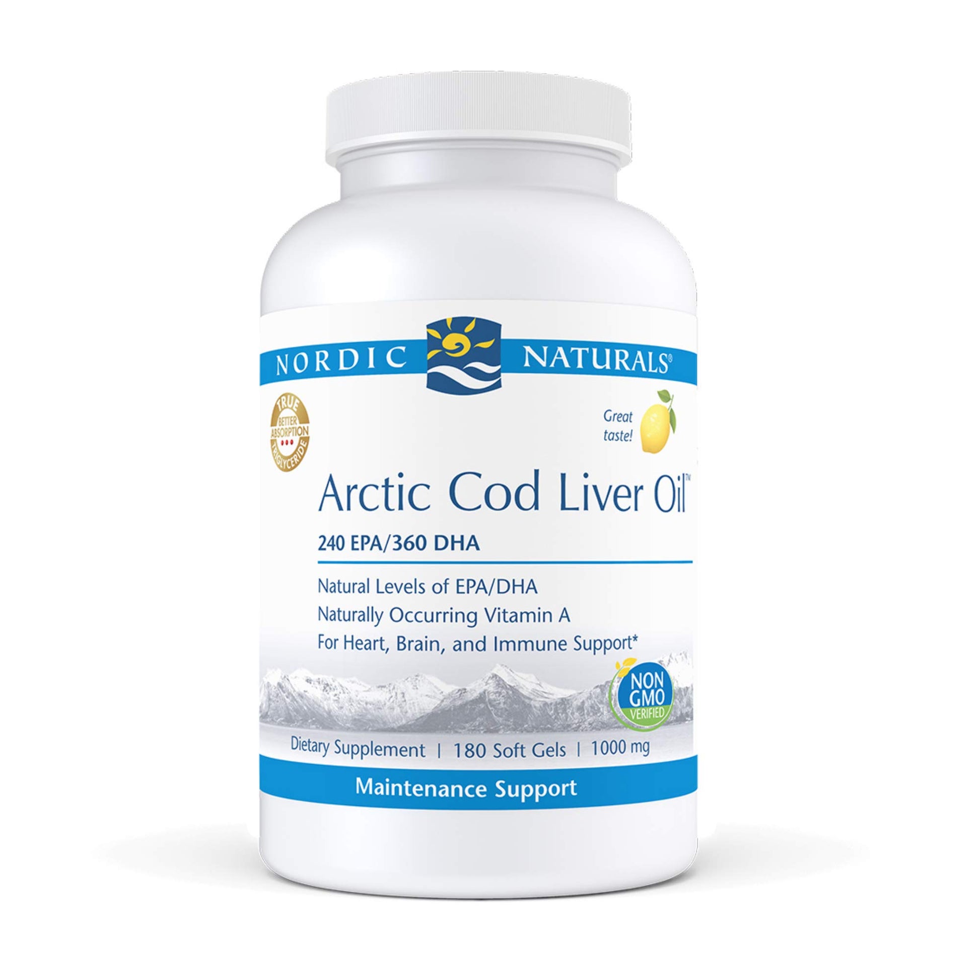 Nordic Naturals Pro Arctic Cod Liver Oil CLO 60 Softgels