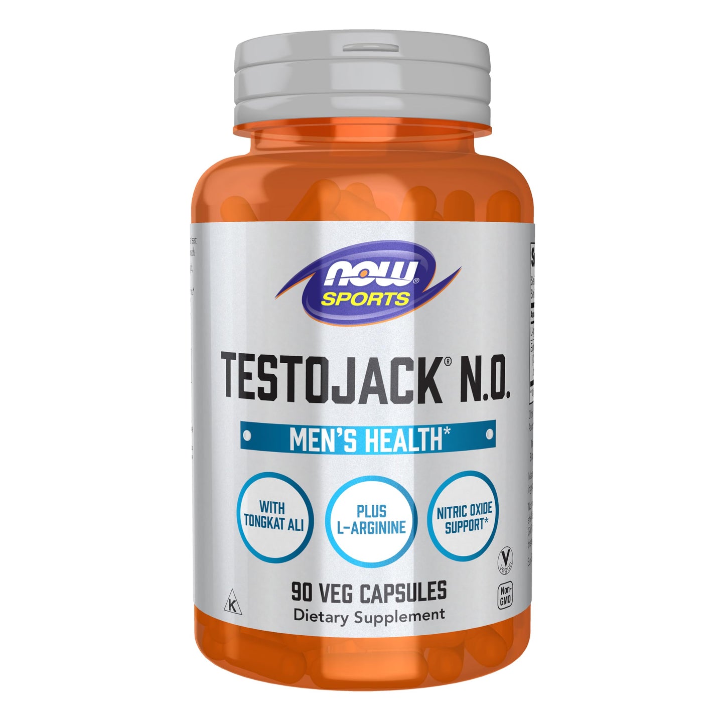 NOW Foods TestoJack N.O. L-Arginine Tongkat Ali Capsule, 90 Count