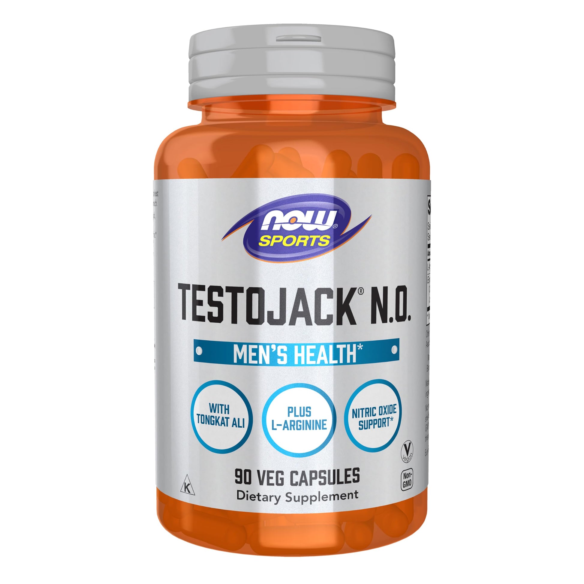NOW Foods TestoJack N.O. L-Arginine Tongkat Ali Capsule, 90 Count